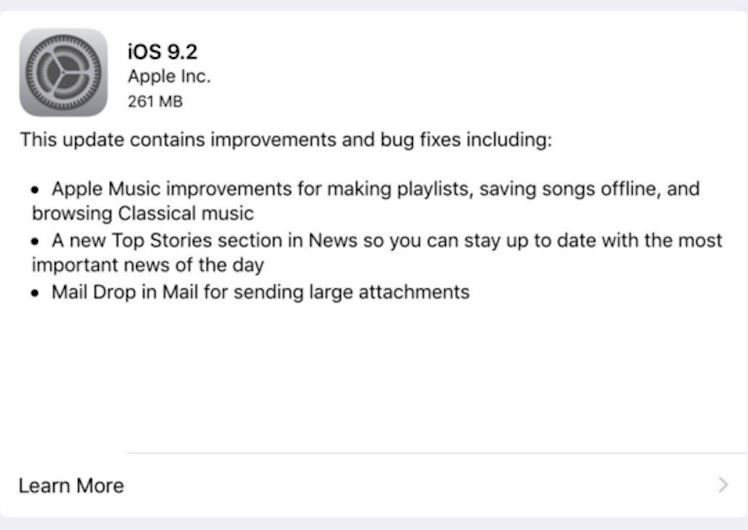 是Apple正式發放iOS 9.2升級，修復多種問題！第四項新增功能大亮！這篇文章的首圖