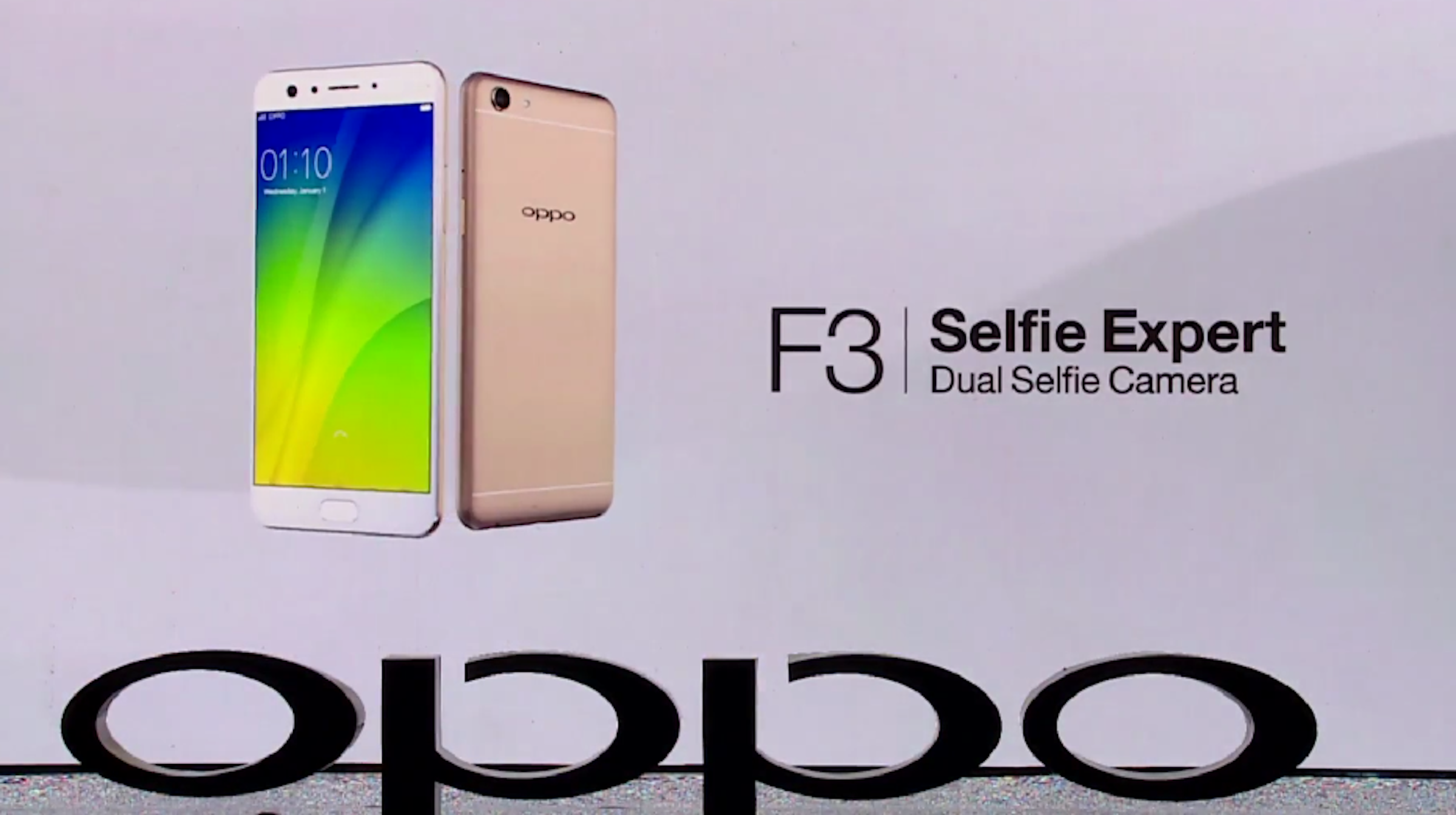 是最新自拍神機：OPPO F3正式發布！前置雙鏡頭+120度廣角、5.5寸屏！售約RM1350！這篇文章的首圖