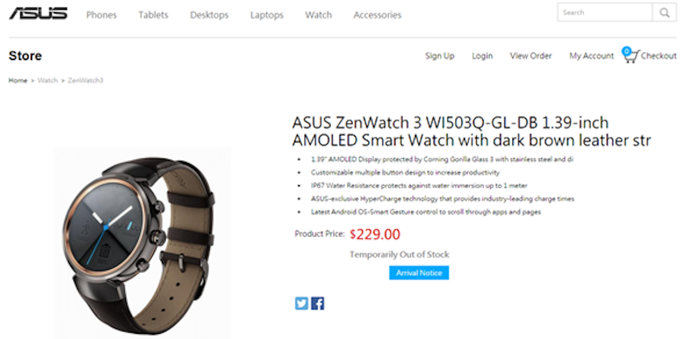 是硬是要學科技新知："珍"的好美！ ZenWatch 3 準備上市了！這篇文章的首圖