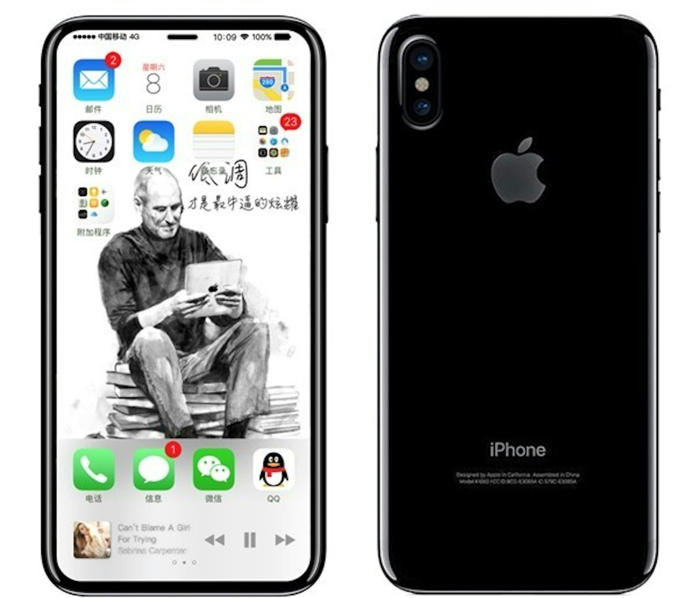 Iphone 8外型 配置曝光 實體home鍵丟掉 頂部只有一個開孔 1238 Cool3c