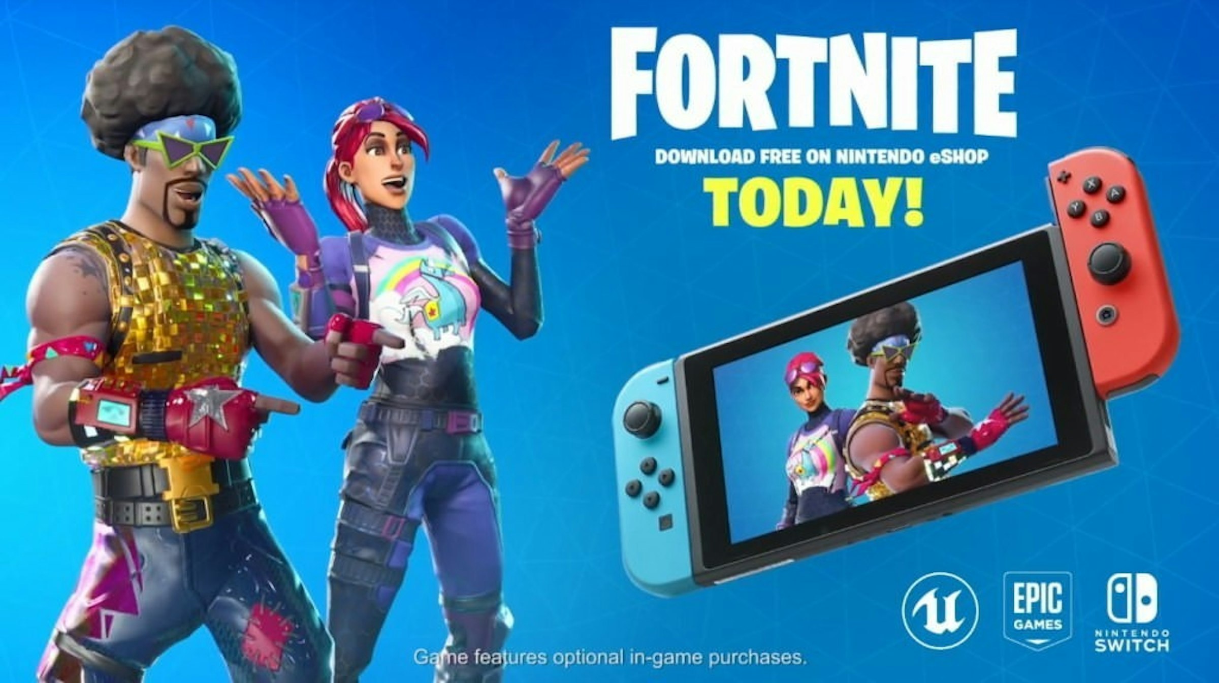 是《要塞英雄》確認進駐Nintendo Switch 支援掌機或大尺寸螢幕遊玩體驗這篇文章的首圖