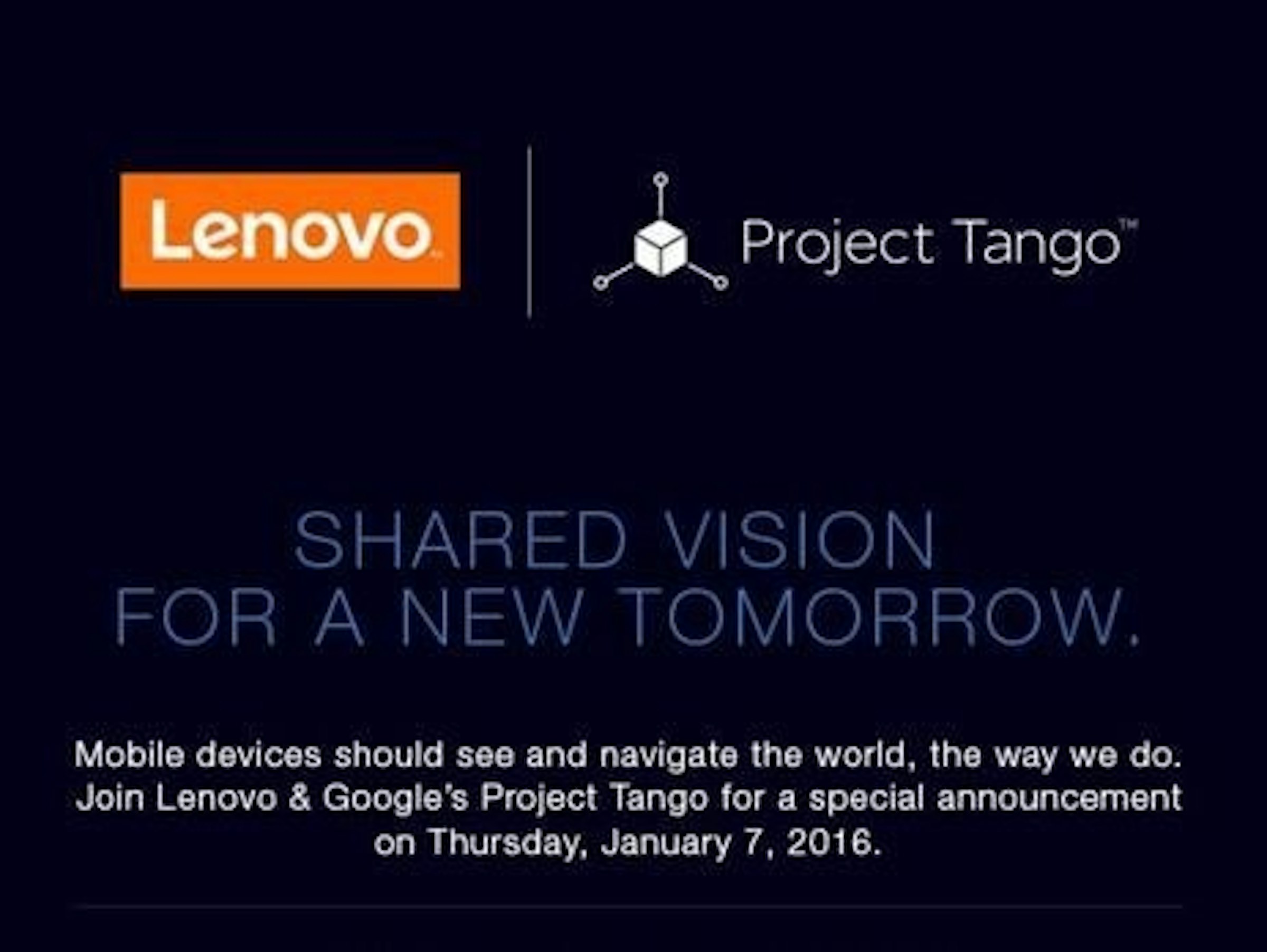 是聯想將於CES揭曉Google Project Tango產品這篇文章的首圖