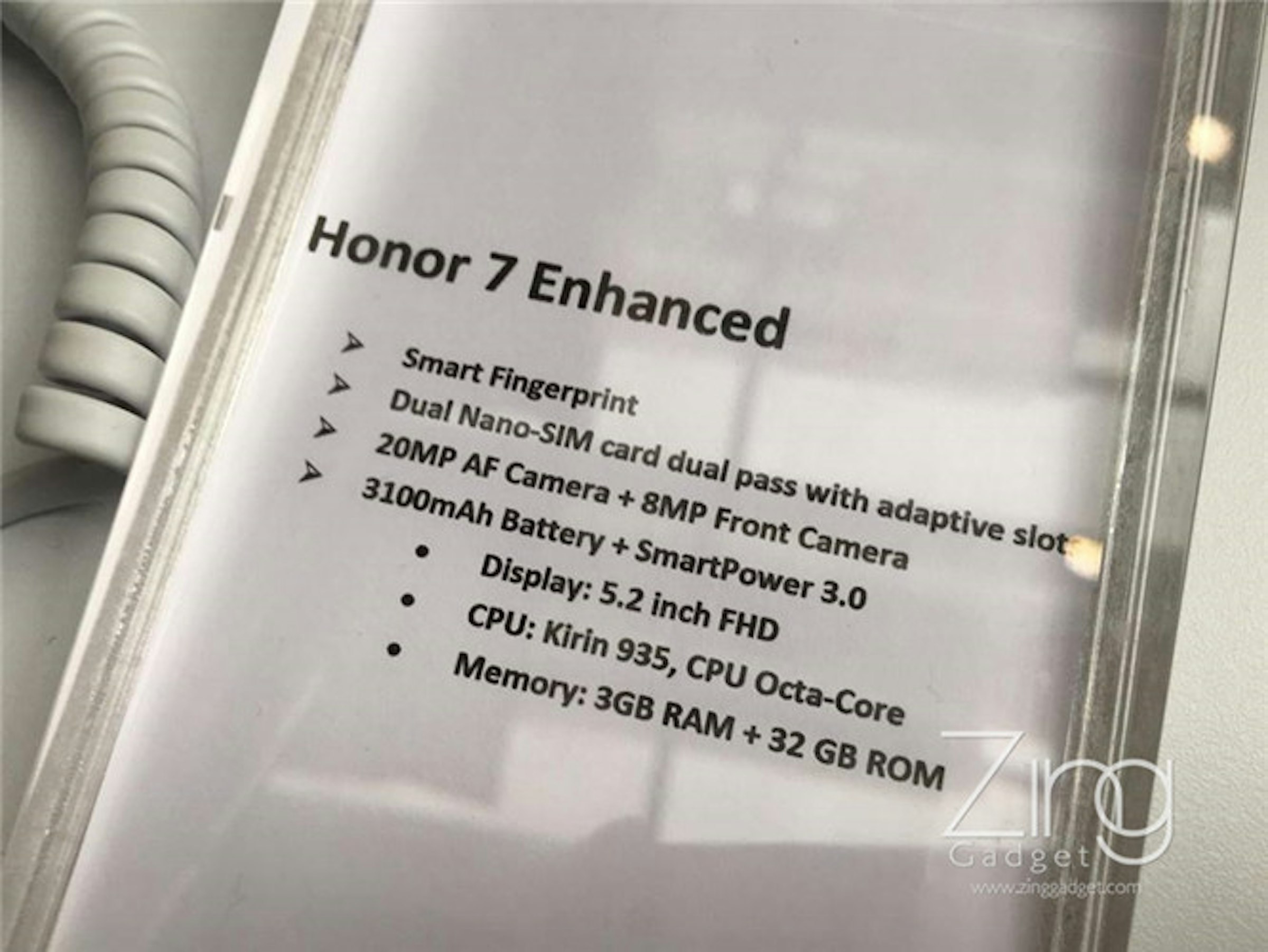 是Honor 7增強版發布：32GB機身內存+快充＋Android 6.0！售價可能是RM 1499或更低?這篇文章的首圖