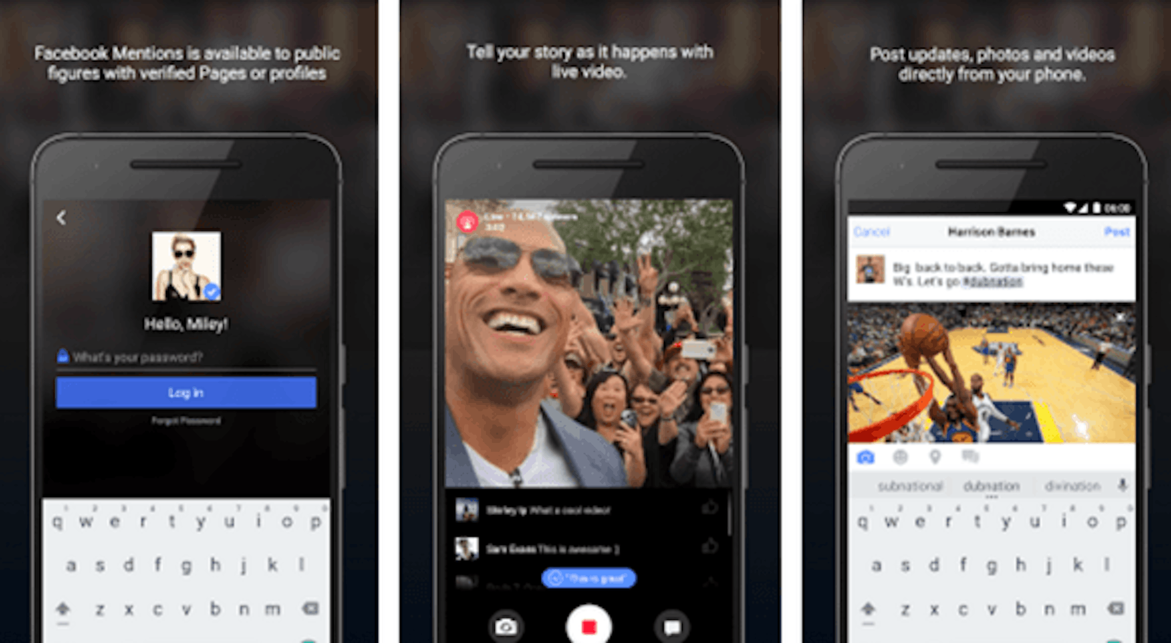 是現在 Android 也能用 Facebook Mentions 跟粉絲視訊直播囉！這篇文章的首圖