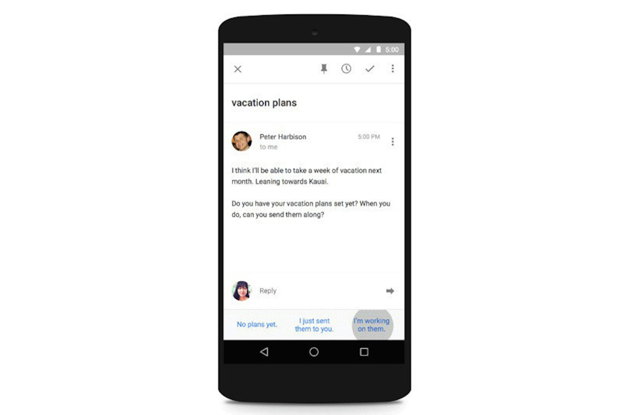 是機器學習撐腰 Google郵件App新增自動回信功能這篇文章的首圖