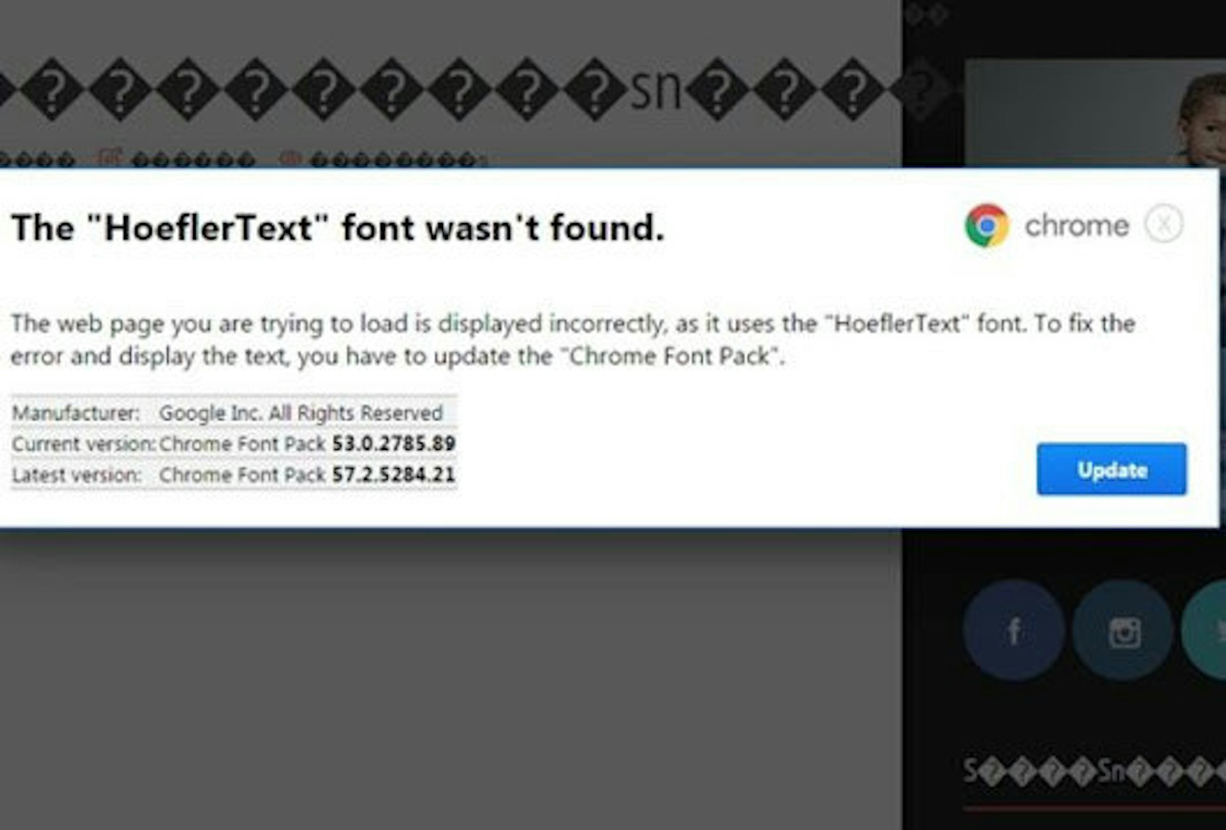 是小心別按更新！Google Chrome網頁通知「找不到字型」竟然是病毒？！這篇文章的首圖