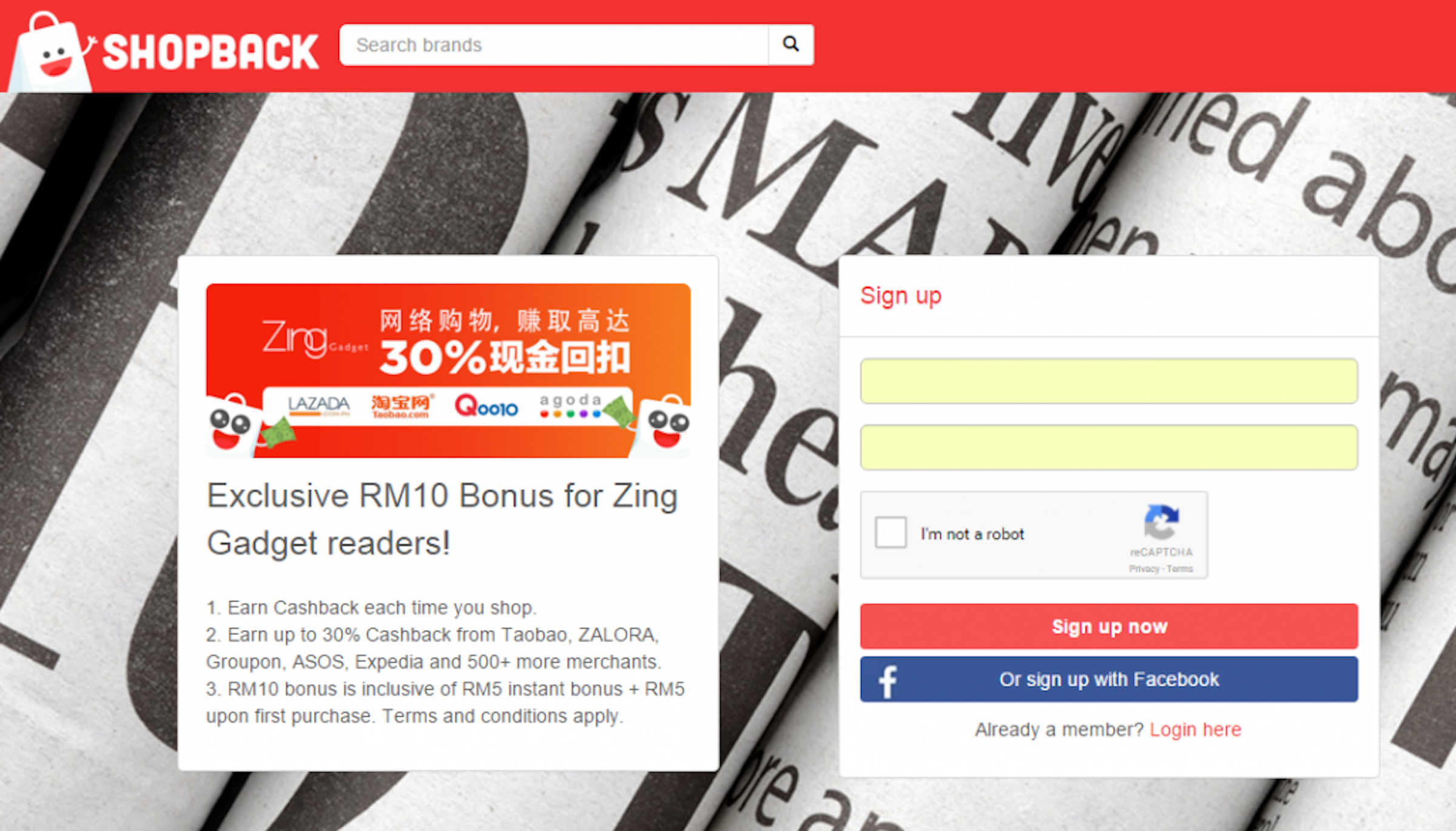 是Shopback買U Mobile RM5充值卡，送RM5再還你RM5！ 優惠只限2月22日，Maxis、Digi、Celcom另有50%返利！這篇文章的首圖