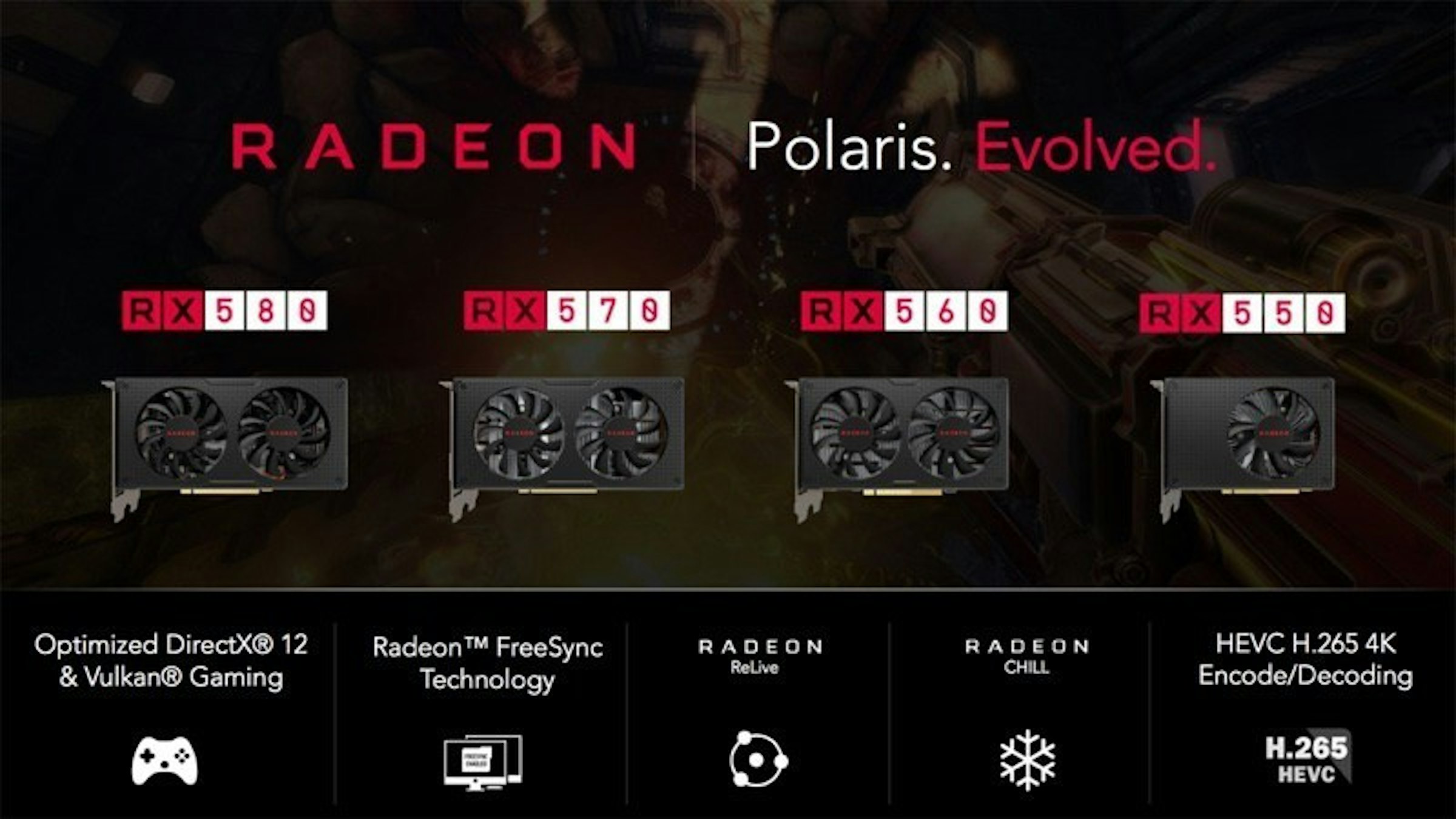 是AMD Radeon RX 500系列更新 依然維持Polaris顯示架構這篇文章的首圖