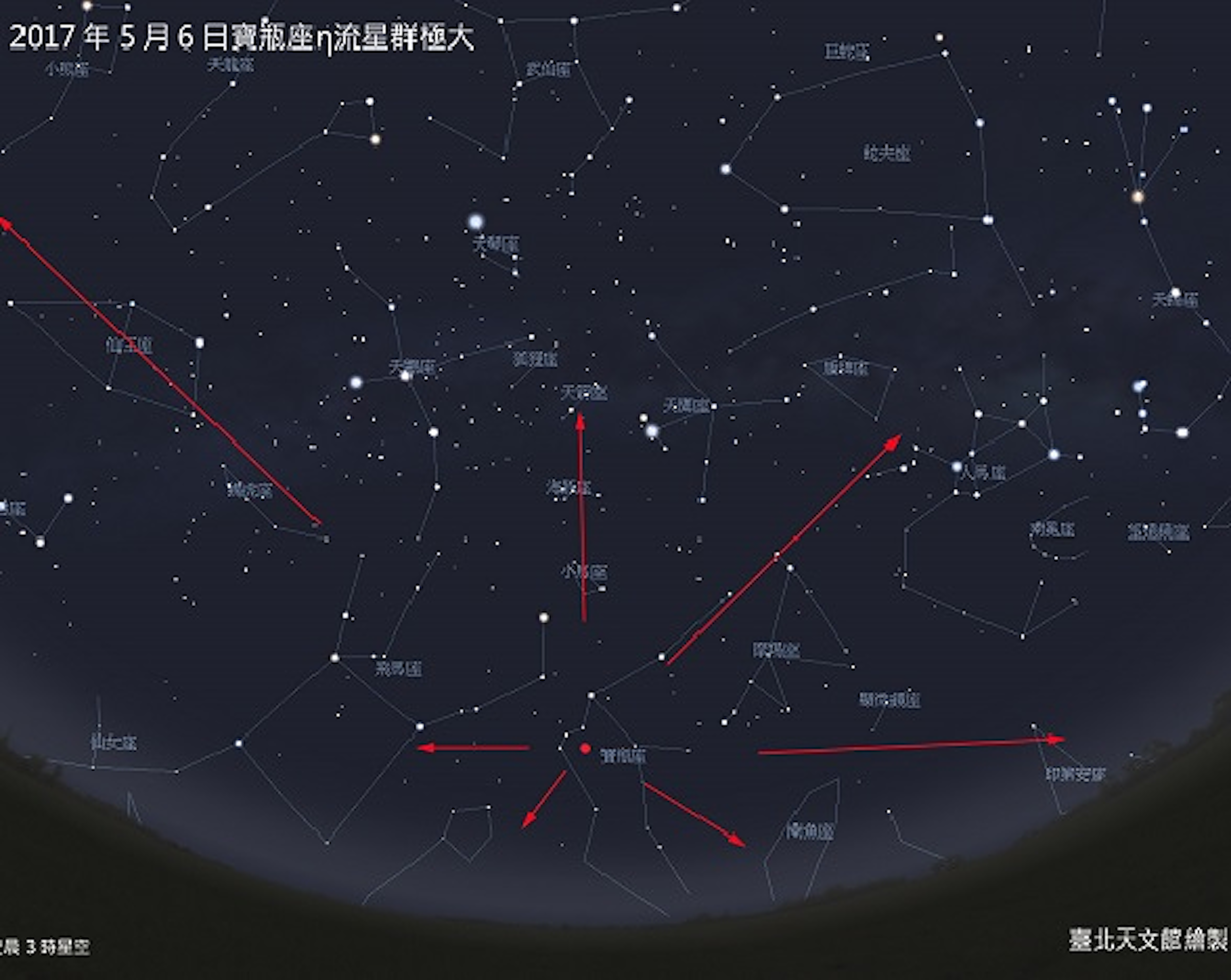 是春季最大流星雨即將登場！寶瓶座流星雨這樣看才清楚這篇文章的首圖