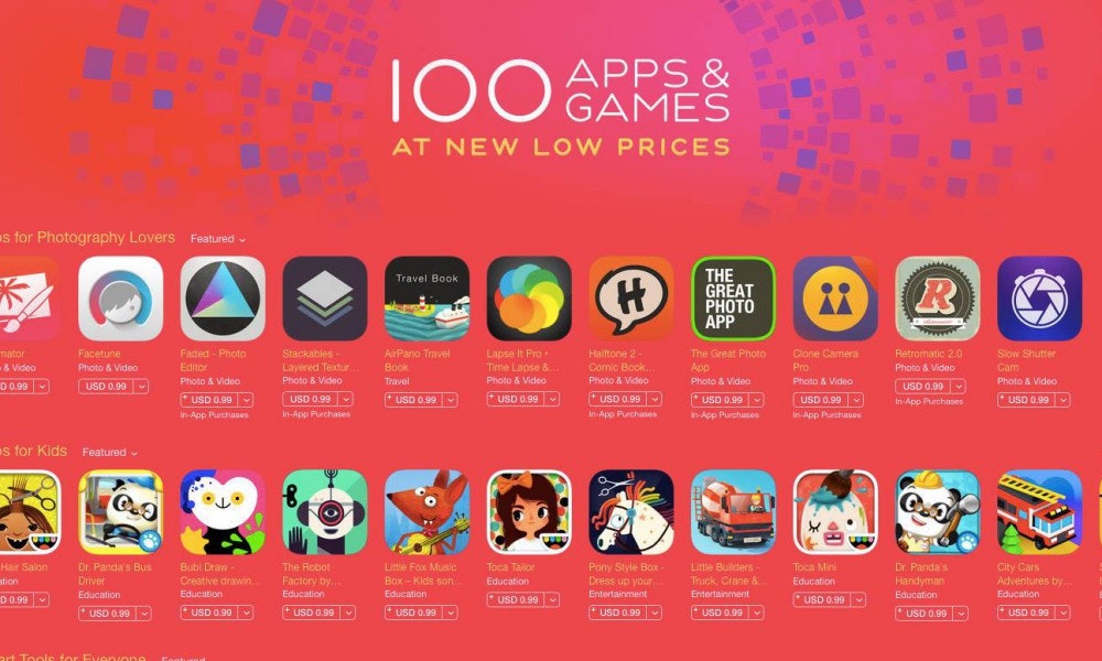 是機不可失！App Store 100個著名的Apps和遊戲大減價！！！這篇文章的首圖