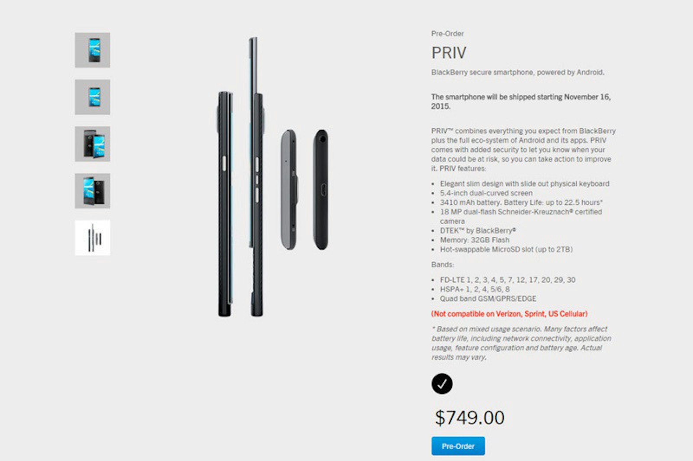 是BlackBerry Priv硬體細節、售價曝光 11/16上市這篇文章的首圖