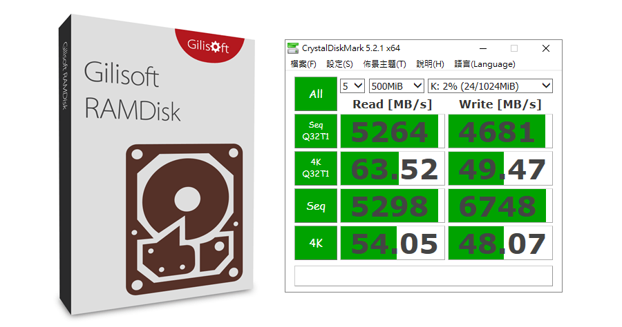 GiliSoft RAMDisk 限時免費