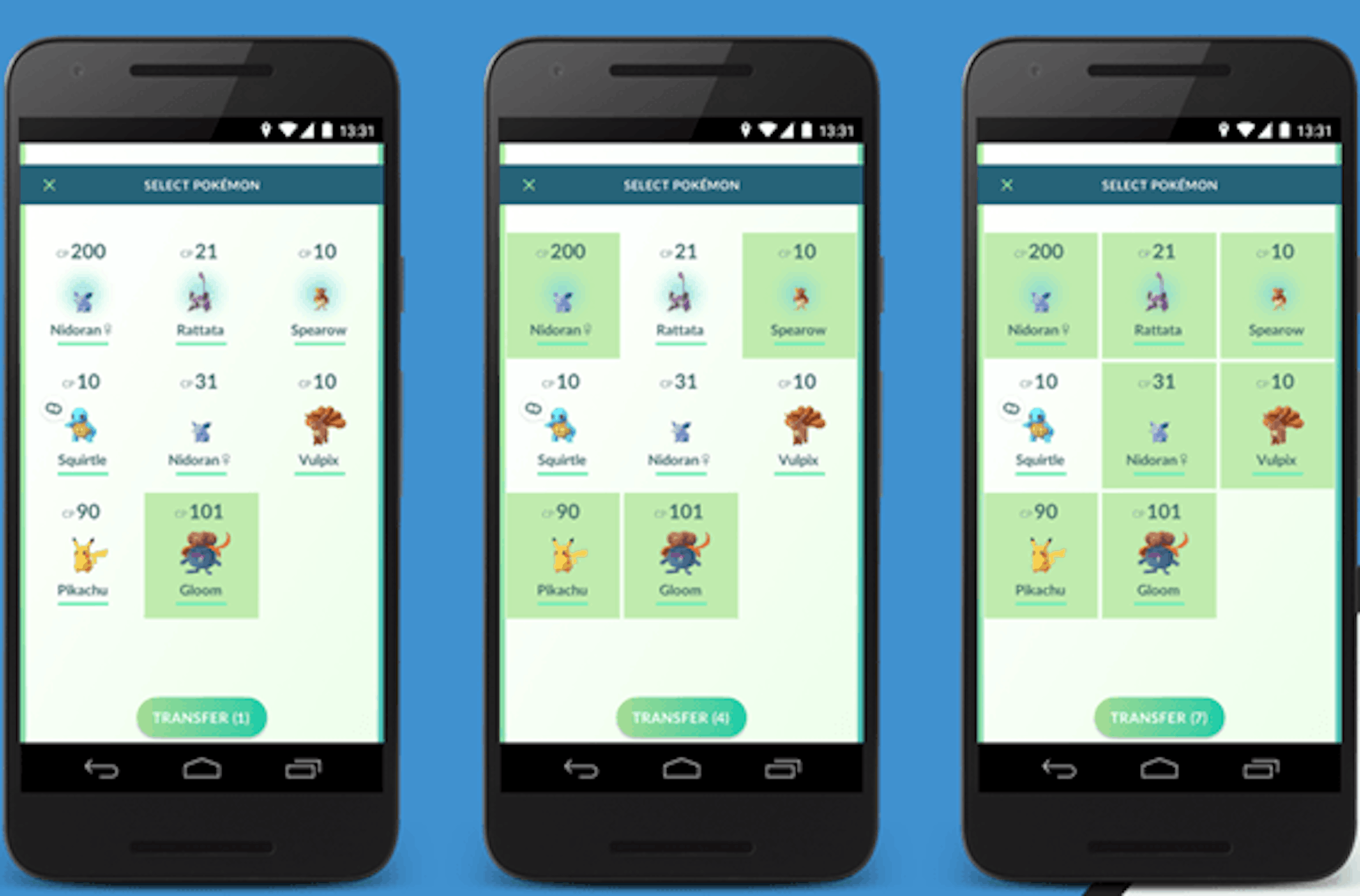 是硬是要學科技新知：Pokemon Go 更新0.49版，終於可以一次傳送大量寶可夢了這篇文章的首圖