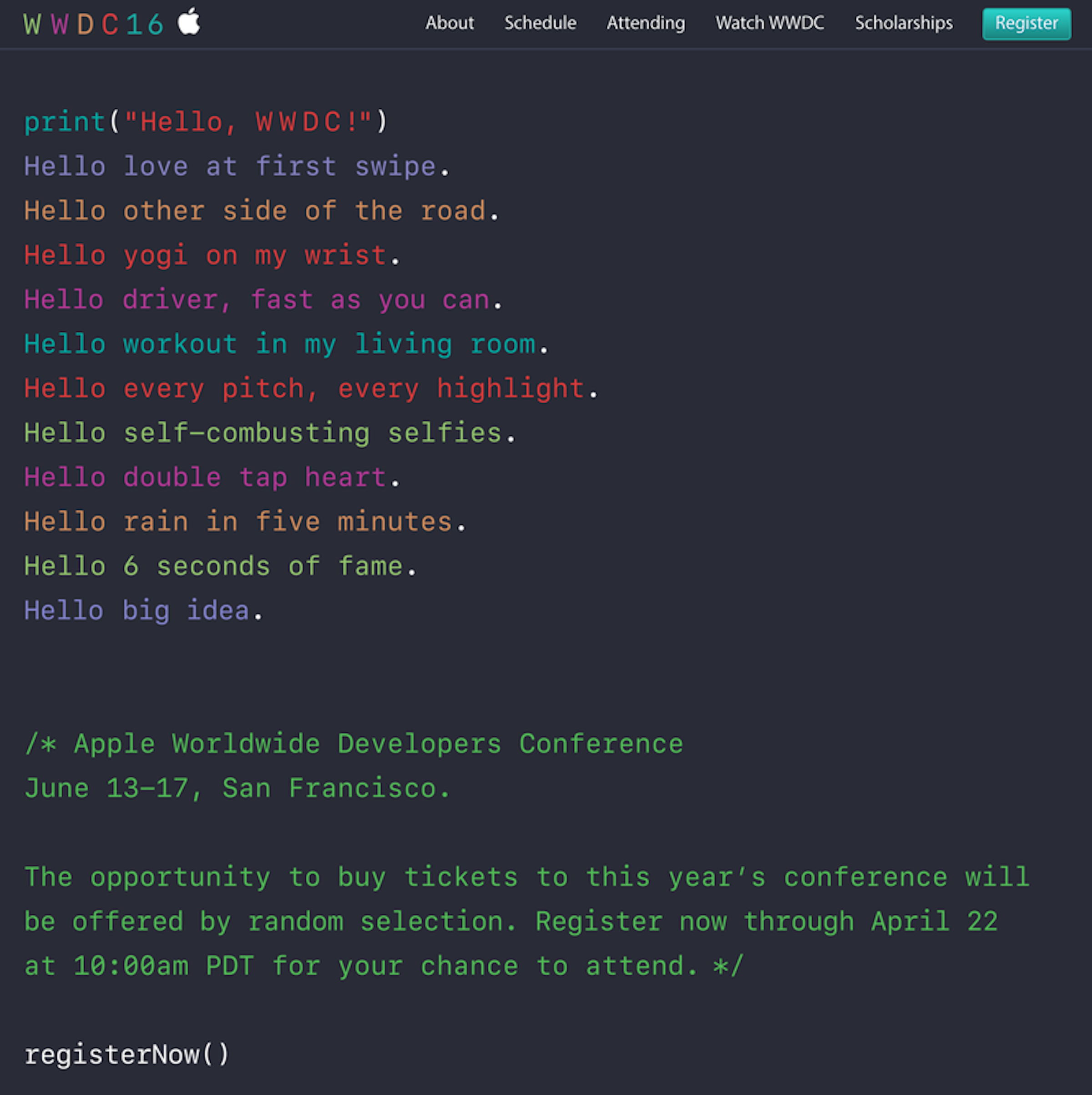 是公布了！WWDC 2016 將在 6/13-6/17 舉辦這篇文章的首圖