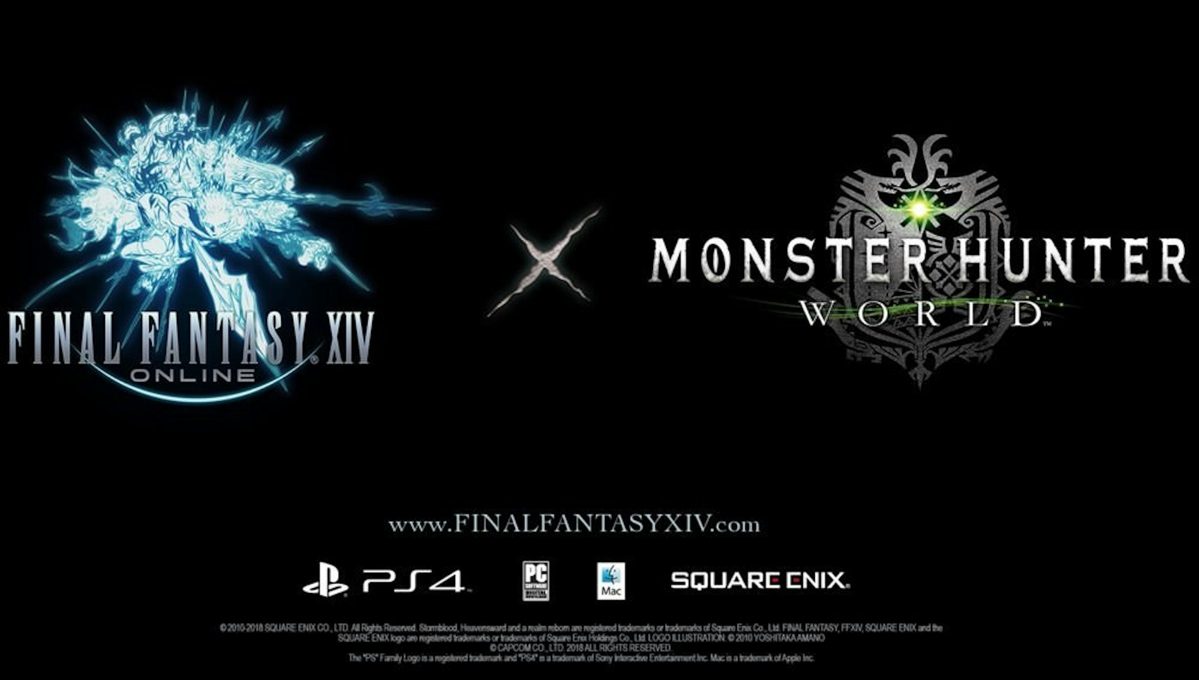 是Square Enix確認將以《FF XIV》與《魔物獵人 世界》跨界合作這篇文章的首圖