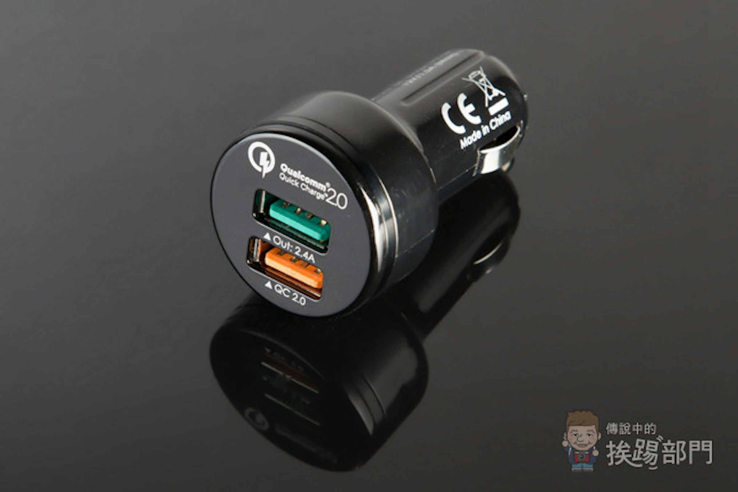 是AUKEY 支援 QC 2.0 USBx2 車充來了！這篇文章的首圖
