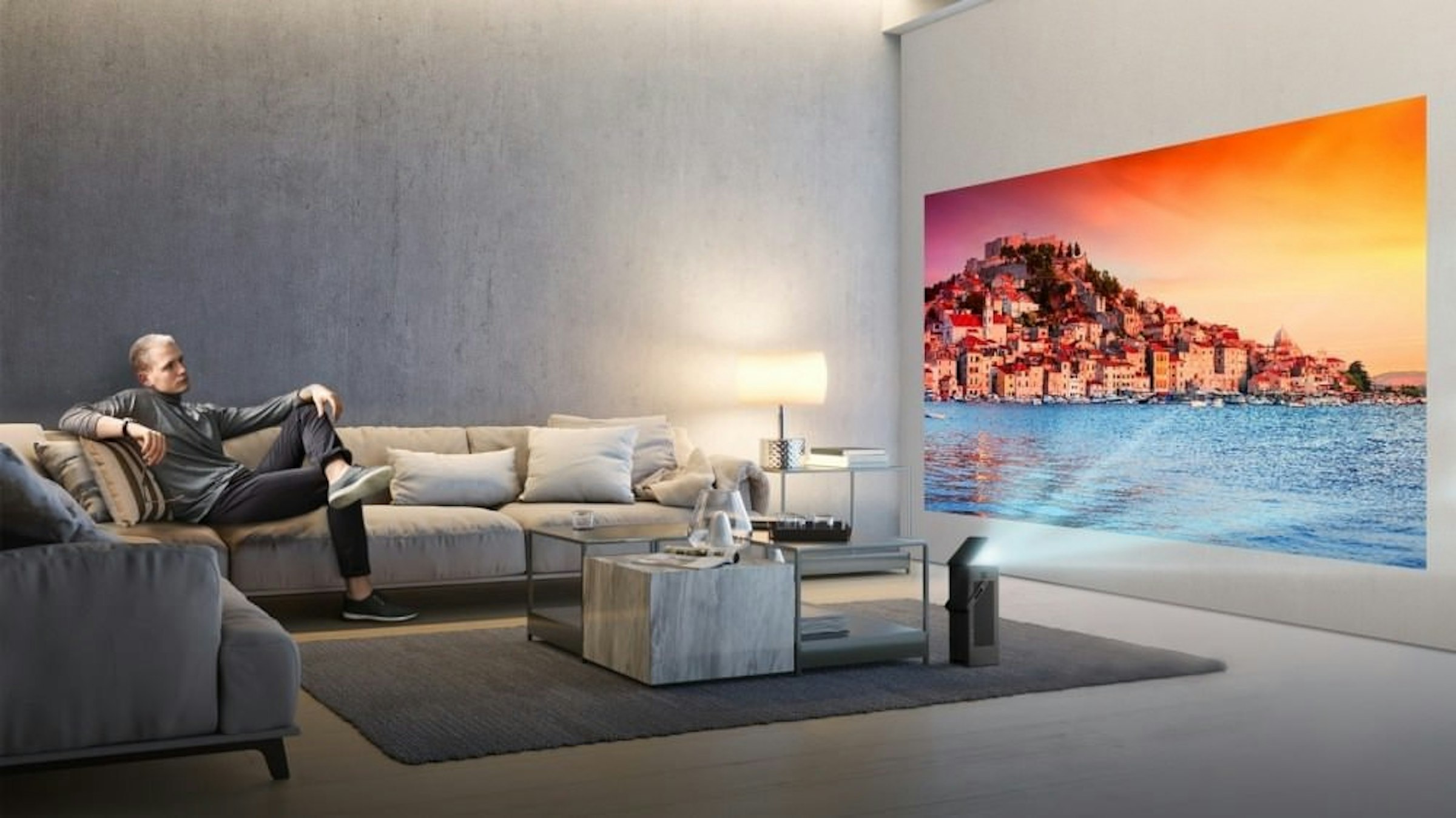 是LG新款短距4K UHD投影機 150吋畫面投放、支援HDR10、最高2500流明亮度這篇文章的首圖