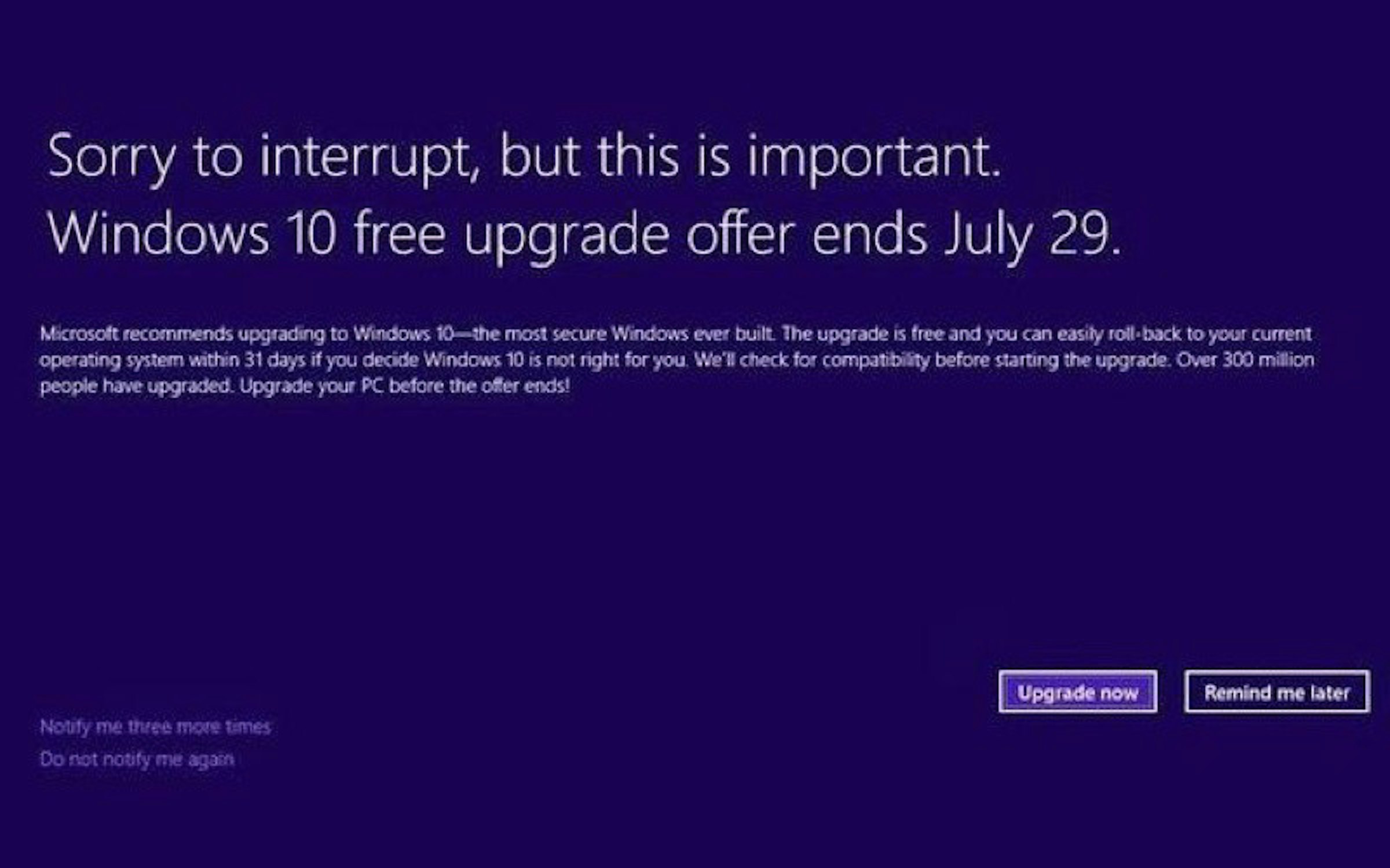 是呼籲升級Windows 10 微軟比使用者更急這篇文章的首圖