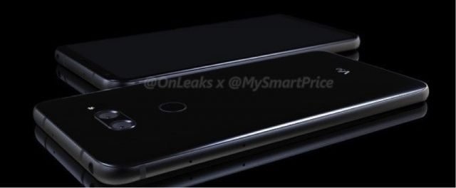 是LG V30渲染圖首次曝光,後置雙鏡頭及指紋識別的第3張圖