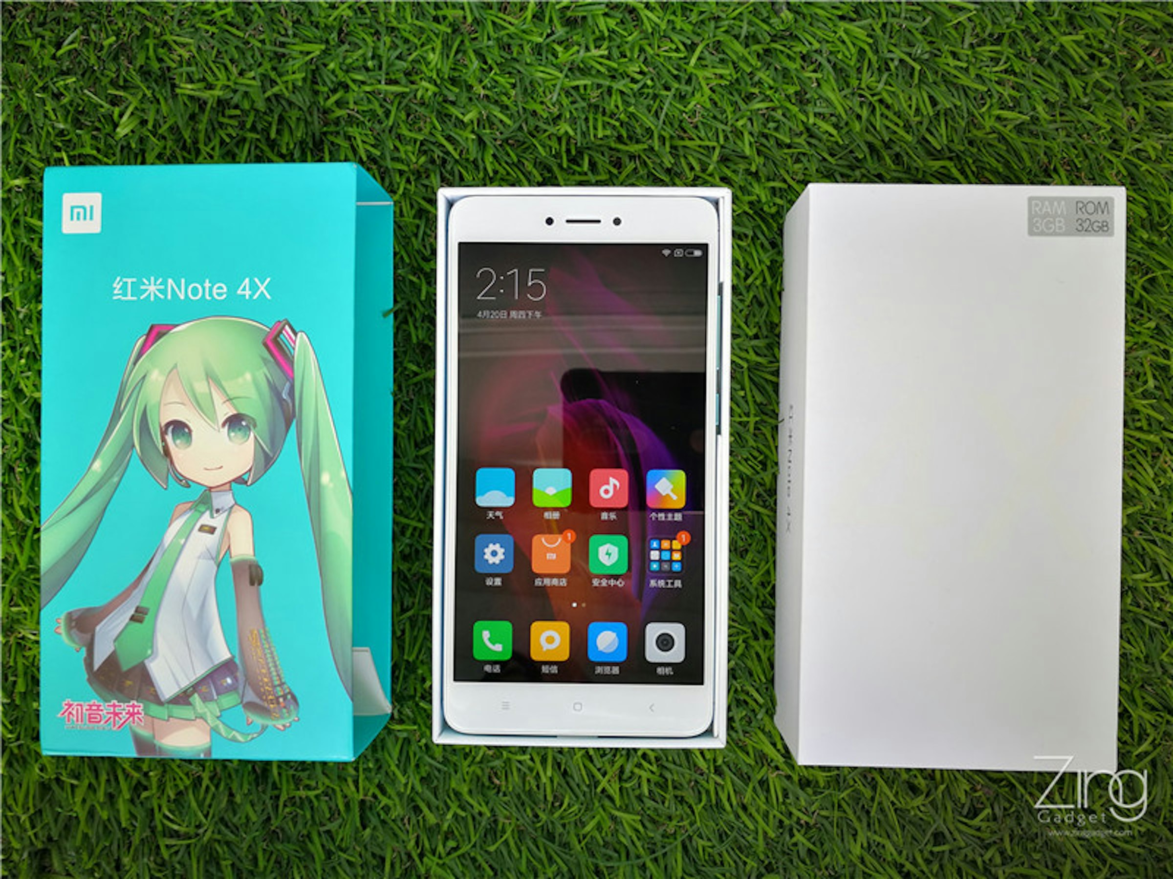 是【開箱】進入二次元世界！初音綠紅米Note 4X限量版：無法抗拒の綠配色！這篇文章的首圖