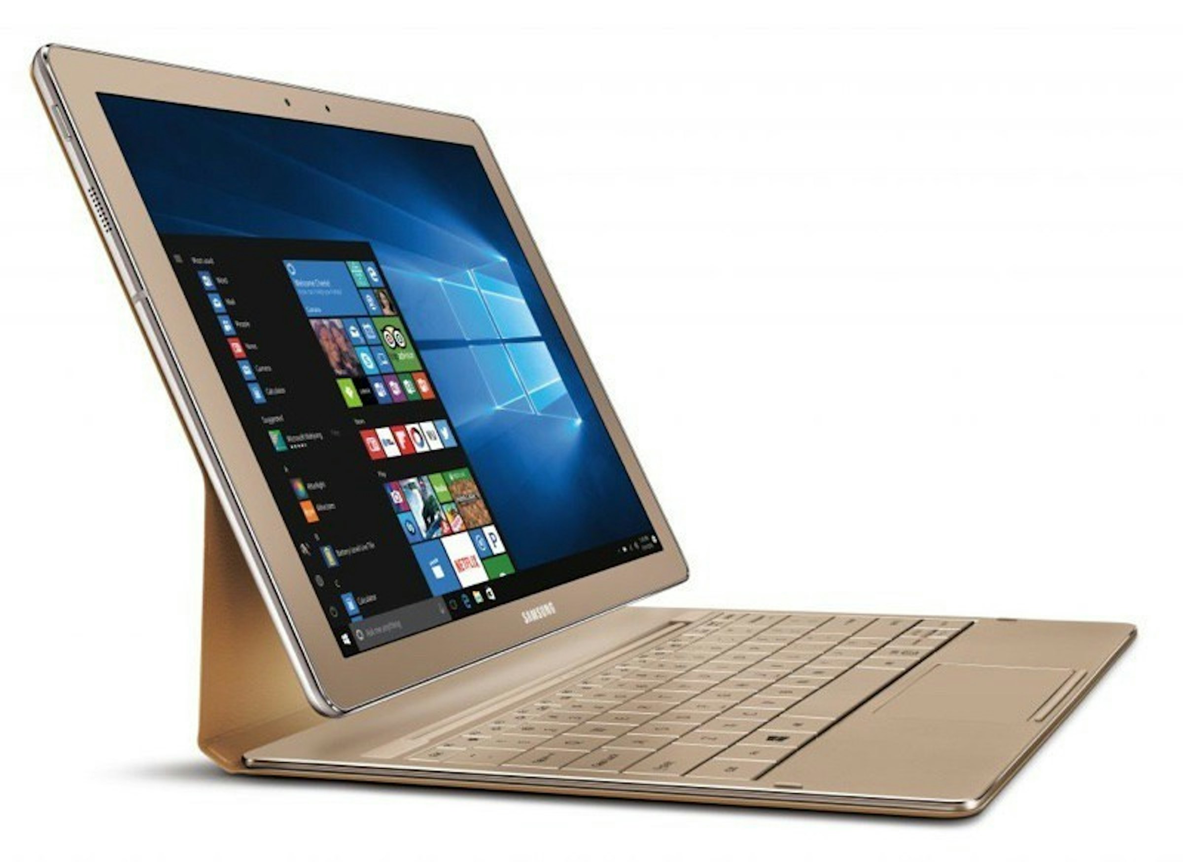 是Galaxy TabPro S金色強化版本 更有機會取代一般筆電這篇文章的首圖