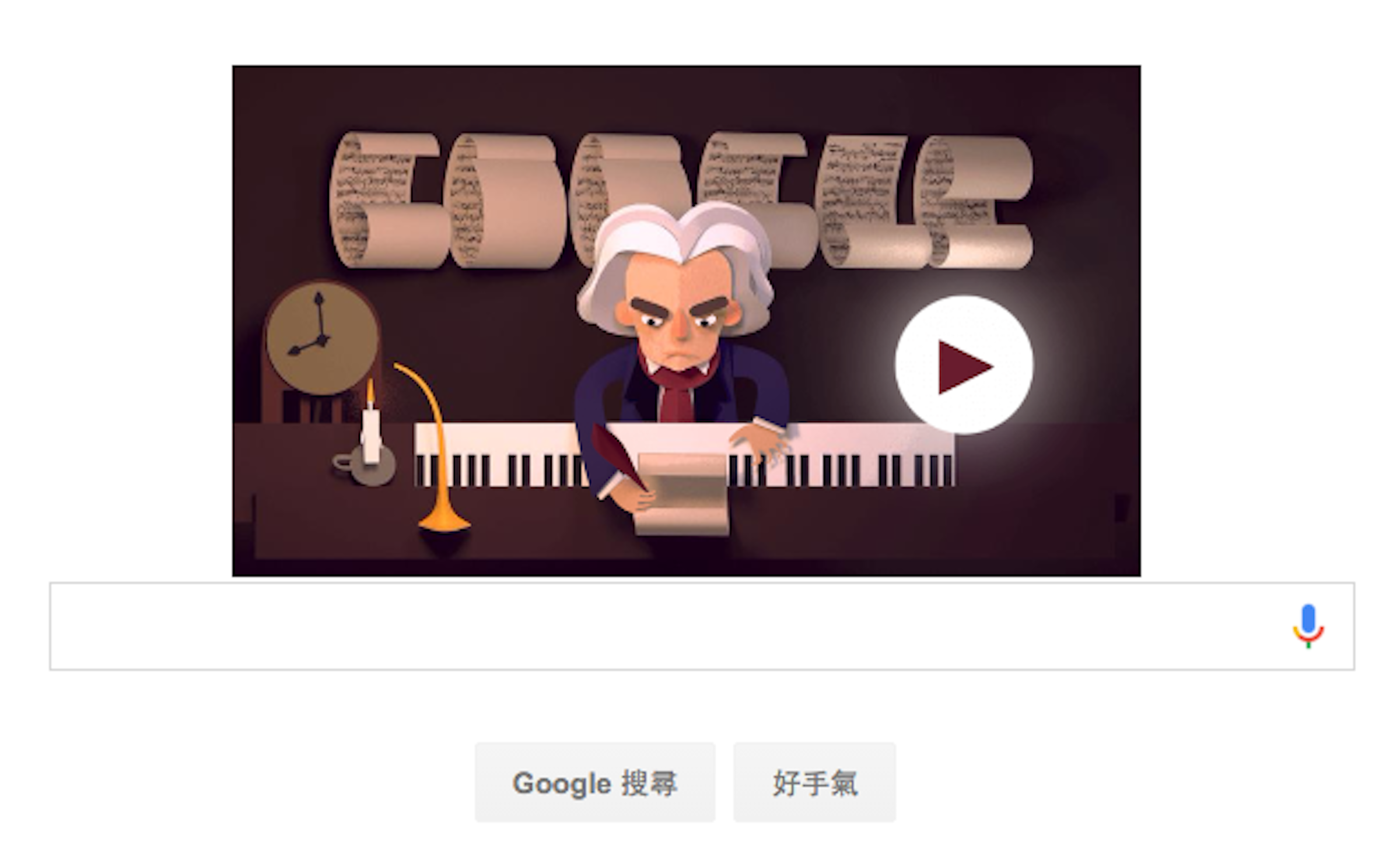 是Google塗鴉：樂聖貝多芬245歲冥誕這篇文章的首圖