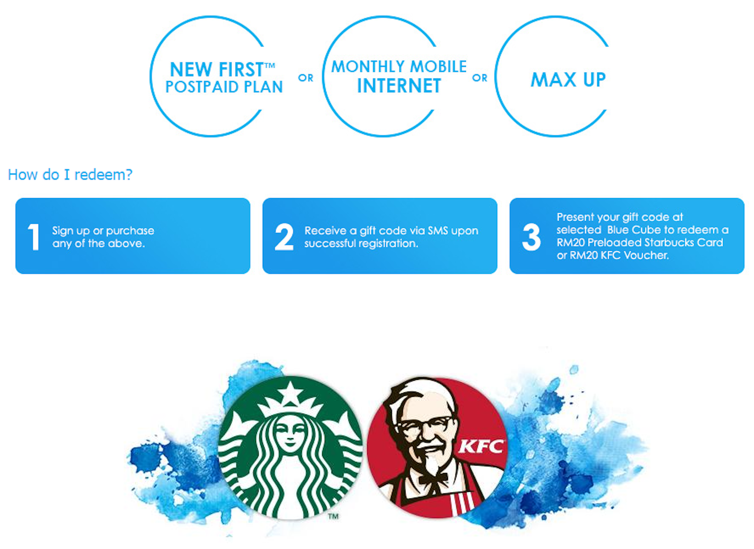 是總值過RM100萬KFC及Starbucks優惠劵！ Celcom和Xpax Prepaid用戶均可兌換！這篇文章的首圖