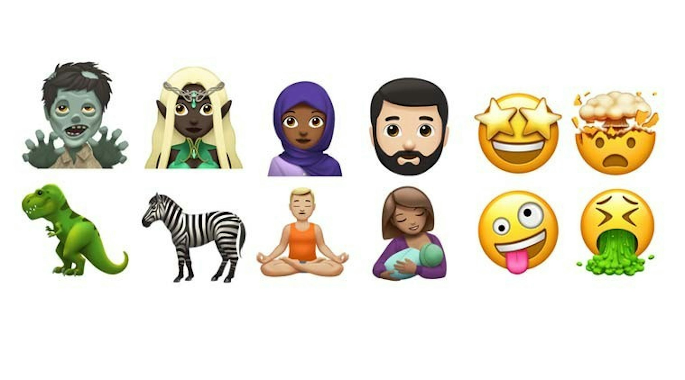是更多kawaiiのemoji等著你！Apple在Emoji日當天宣布一系列新表情包：★★眼、爆炸頭等！這篇文章的首圖