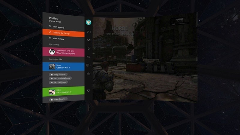 Gears of Wars 4 Rift Streaming Close View Menu