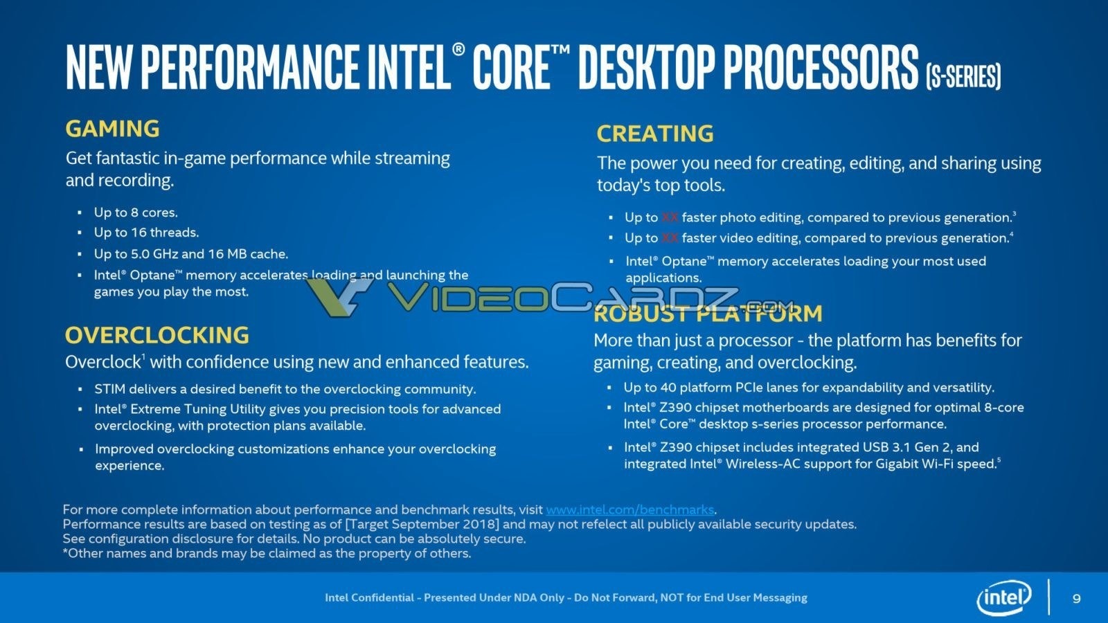 是Intel確定將在10月間率先推出Core i9規格在內三款主要處理器產品的第3張圖