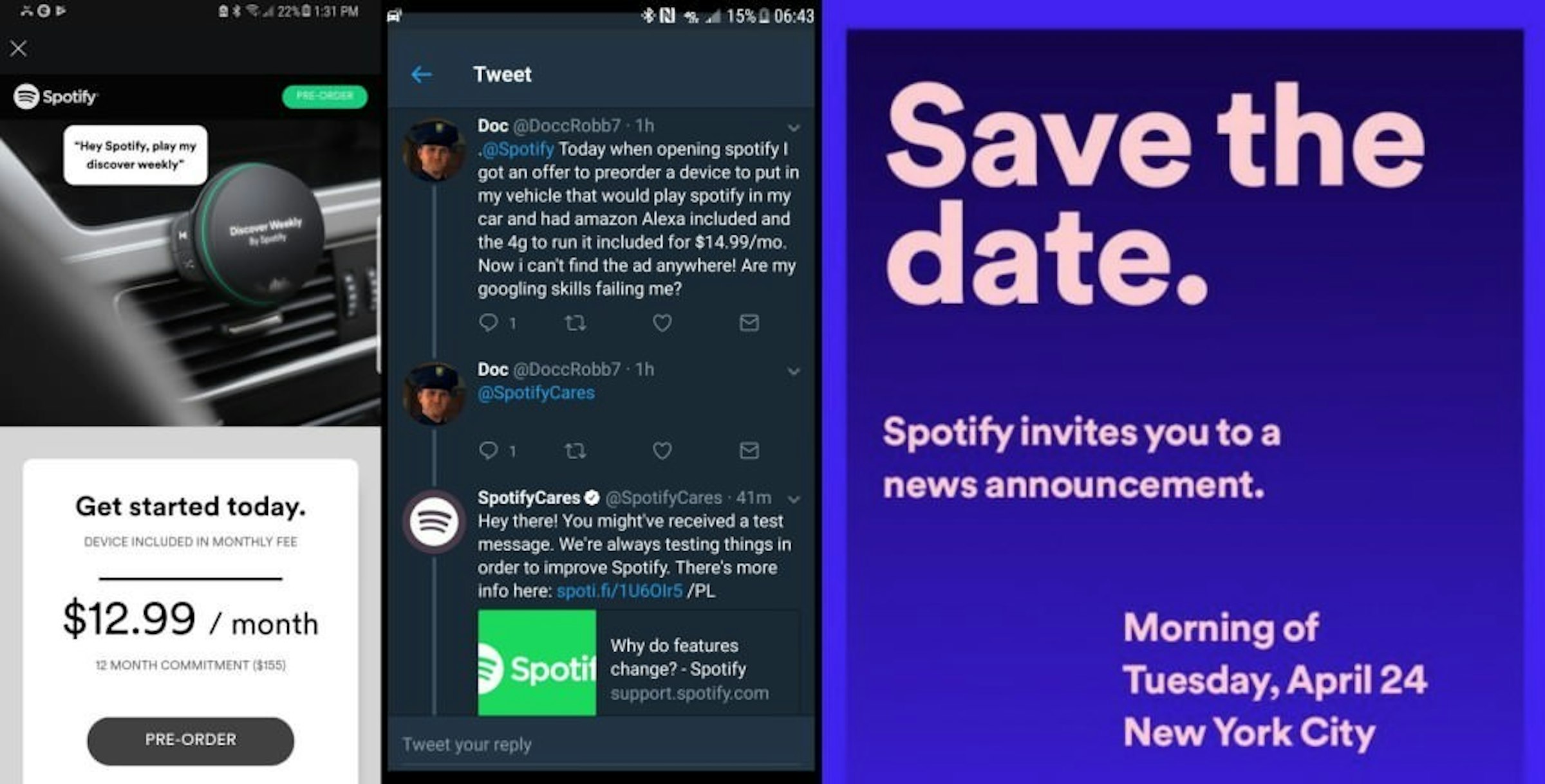 是Spotify計畫4/24公佈新消息 傳聞中的音樂串流硬體設備即將揭曉？這篇文章的首圖