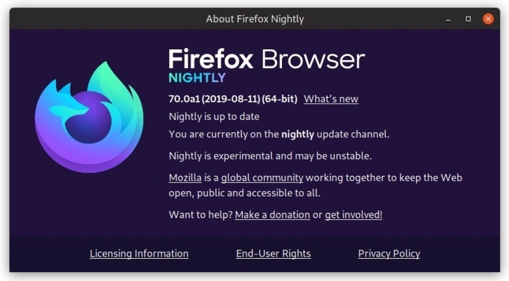 是Mozilla在Firefox 70將開始導入全新品牌標誌、取消「Quantum」字樣這篇文章的首圖