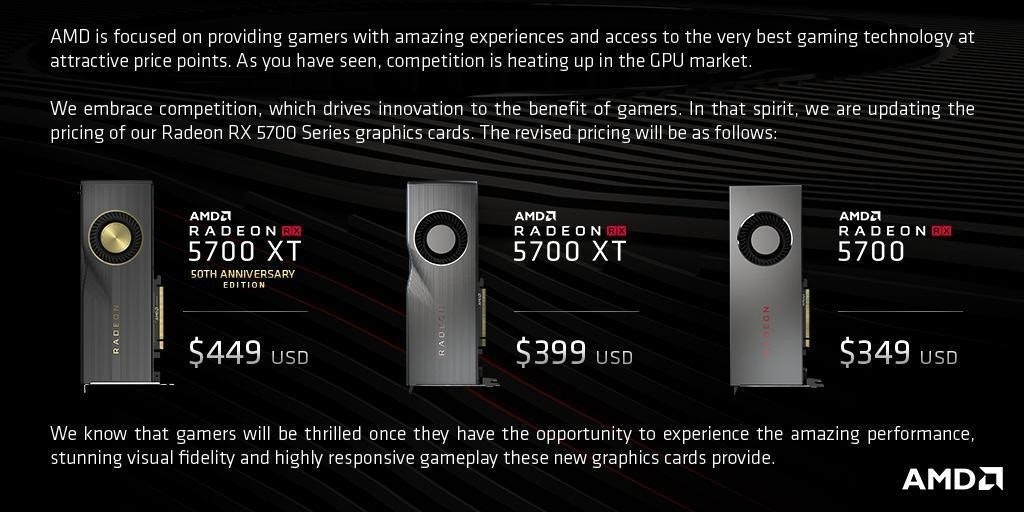 是跟NVIDIA「SUPER」對槓，AMD Radeon RX5700系列新顯示卡上市前調降售價這篇文章的首圖
