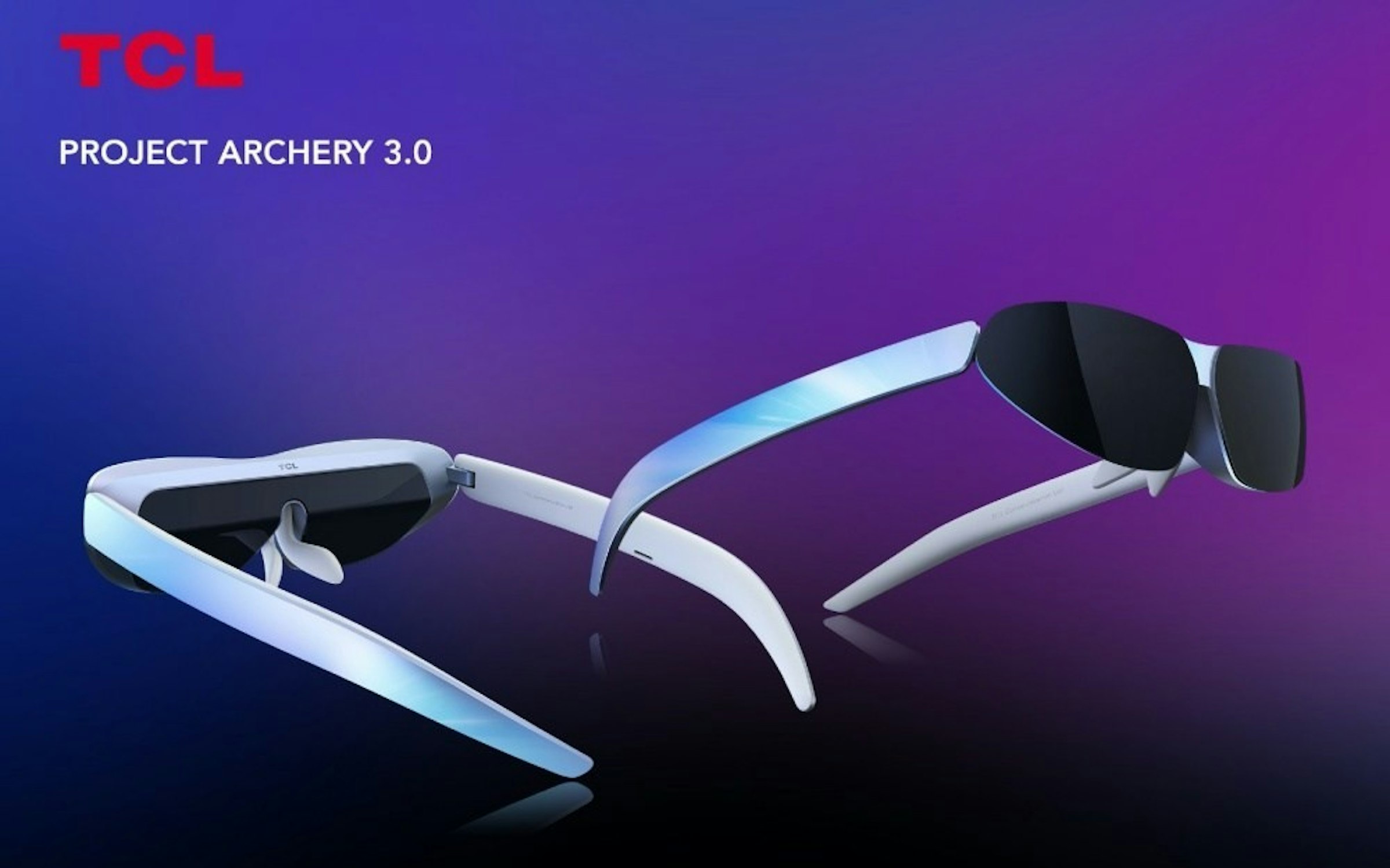 照片中提到了PROJECT ARCHERY 3.0，跟TCL公司有關，包含了風鏡、TCL技術、智能眼鏡、移動電話、智能手錶