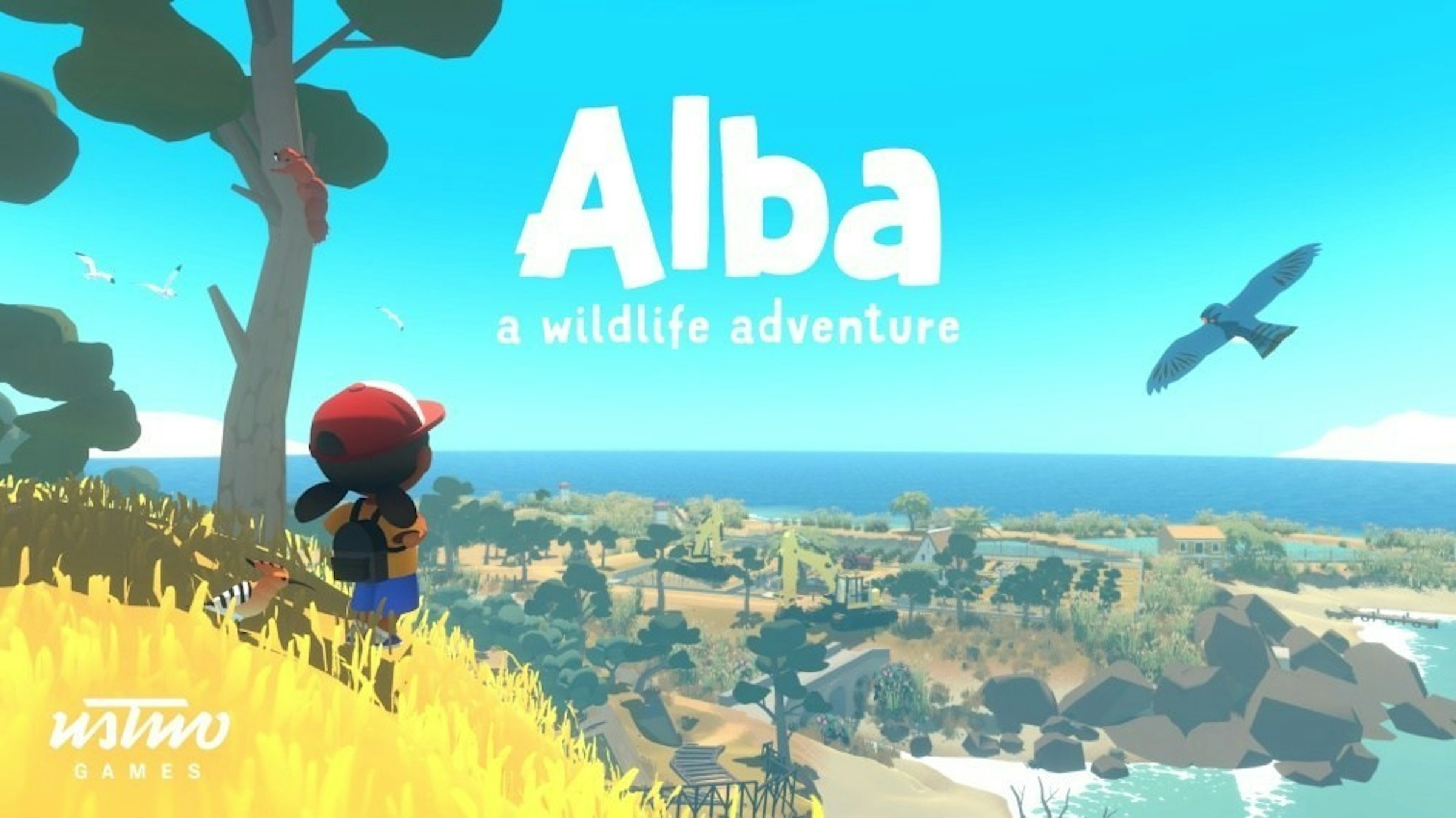 照片中提到了Alba、a wildlife adventure、GAMES，跟阿爾巴、機電有關，包含了我們兩個、紀念碑谷、小心組裝、ustwogames、我們兩個