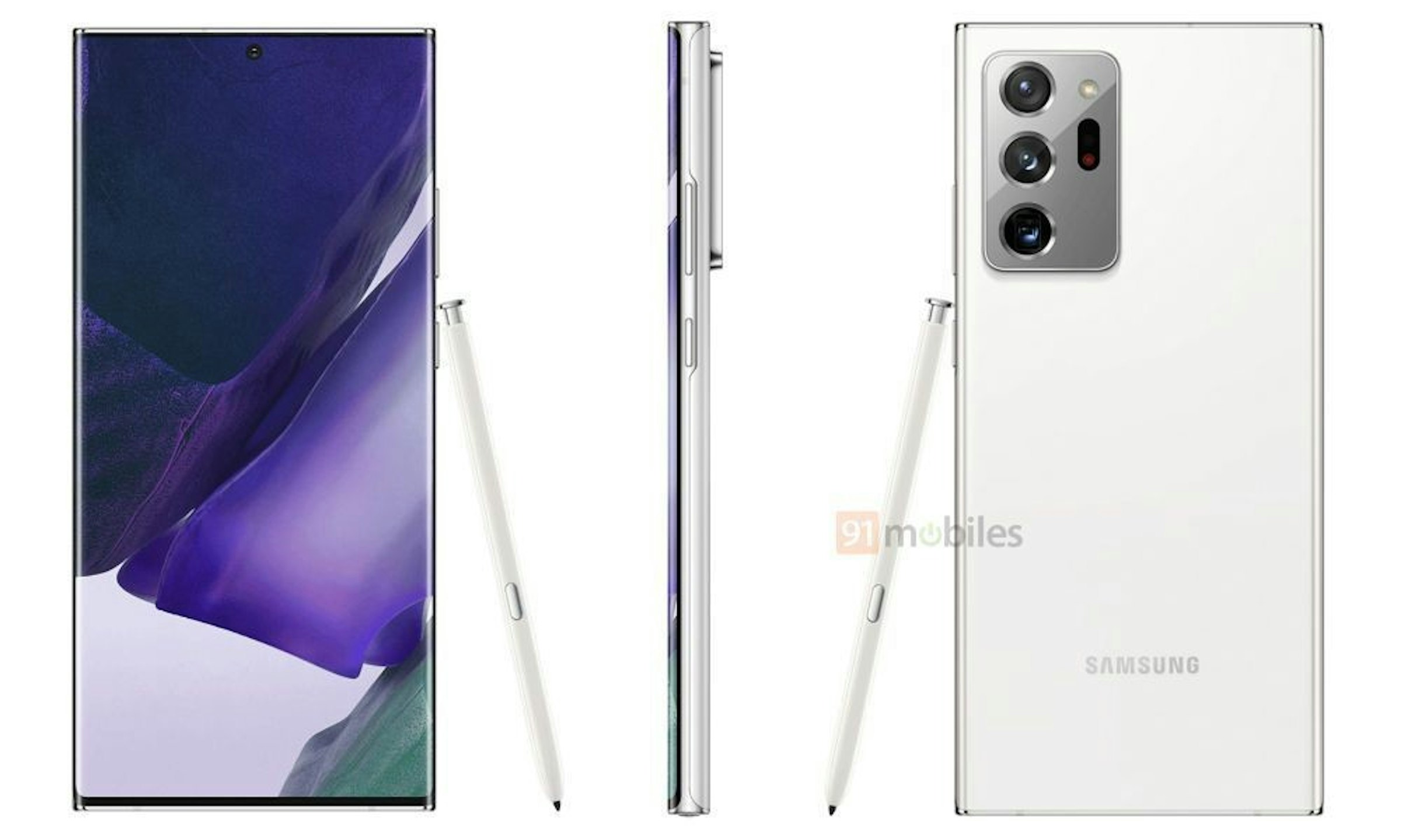 照片中提到了91 mubiles、SAMSUNG，包含了三星Galaxy、三星Galaxy Note 7、三星Galaxy Note FE、三星Galaxy S20、三星銀河筆記20