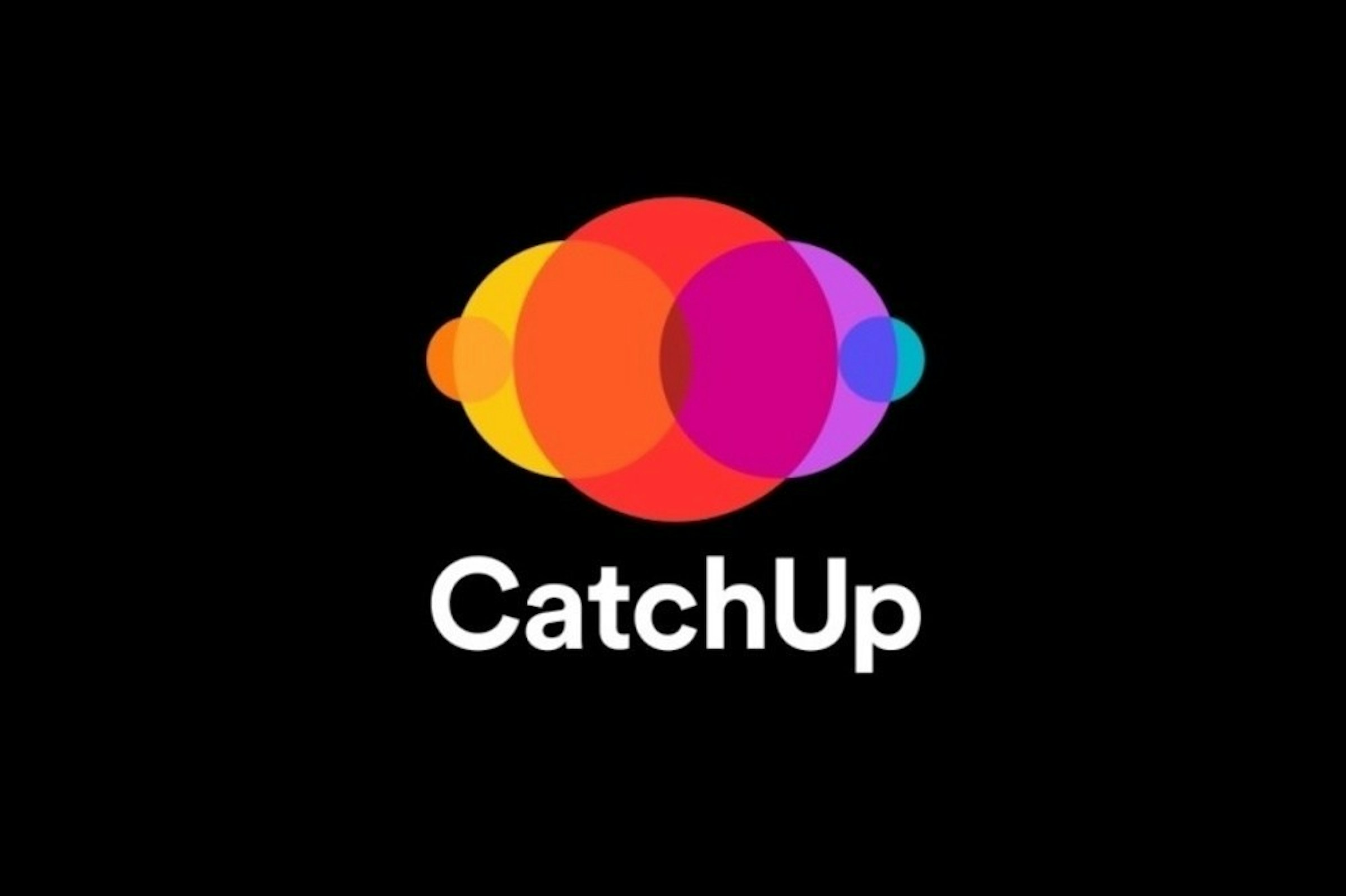 照片中提到了CatchUp，包含了橙子、商標、平面設計、字形、牌