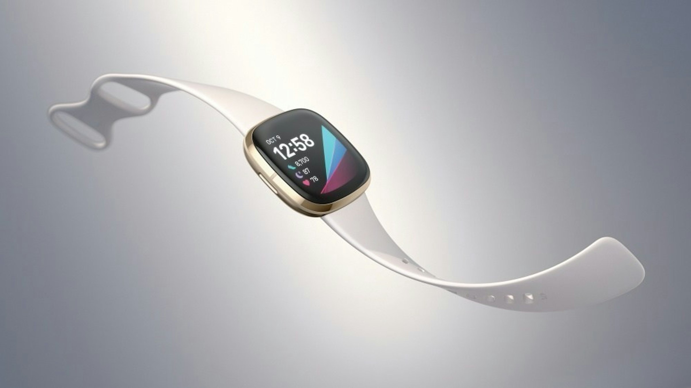 照片中提到了OCT9、12:58、8,700，包含了適應感、適應感、Fitbit Versa 3、智能手錶、Fitbit