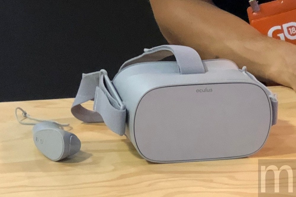 照片中提到了GO、18、oculus，跟電影通行證有關，包含了虛擬現實、頭戴式顯示器、Oculus任務、Oculus裂谷、Oculus VR