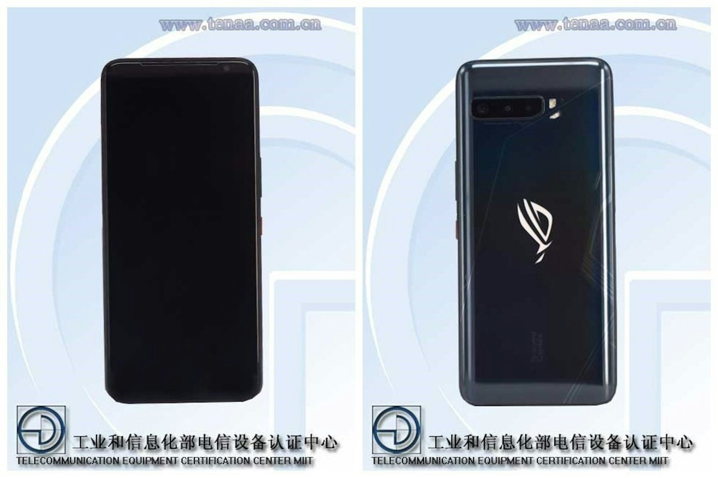 照片中提到了www.tenaa..comm.cn、www.tenaa.com.cn、工业和信息化部电信设备认证中心，跟大連理工大學、ROG電話有關，包含了榮耀x10、小米米10、紅米、中興通訊、榮譽X10