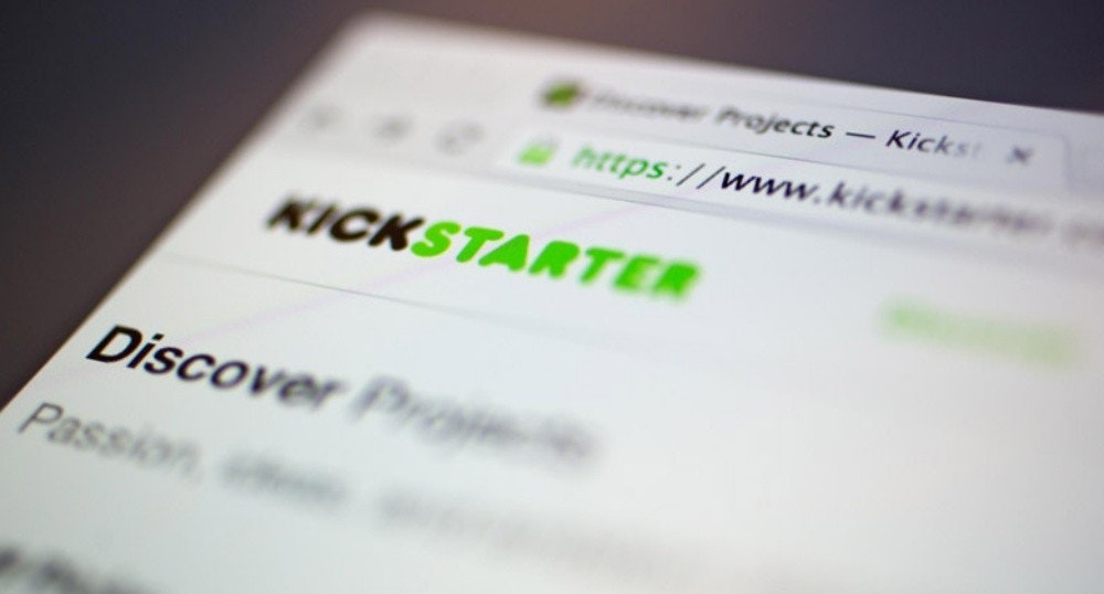 照片中提到了Projects、- Kicks、https://www.kick，跟Kickstarter有關，包含了特寫、產品設計、牌、Tele1