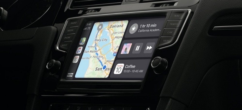 照片中提到了NAV、FADO、9:41，包含了蘋果carplay菜單、汽車遊戲、汽車、蘋果、蘋果地圖