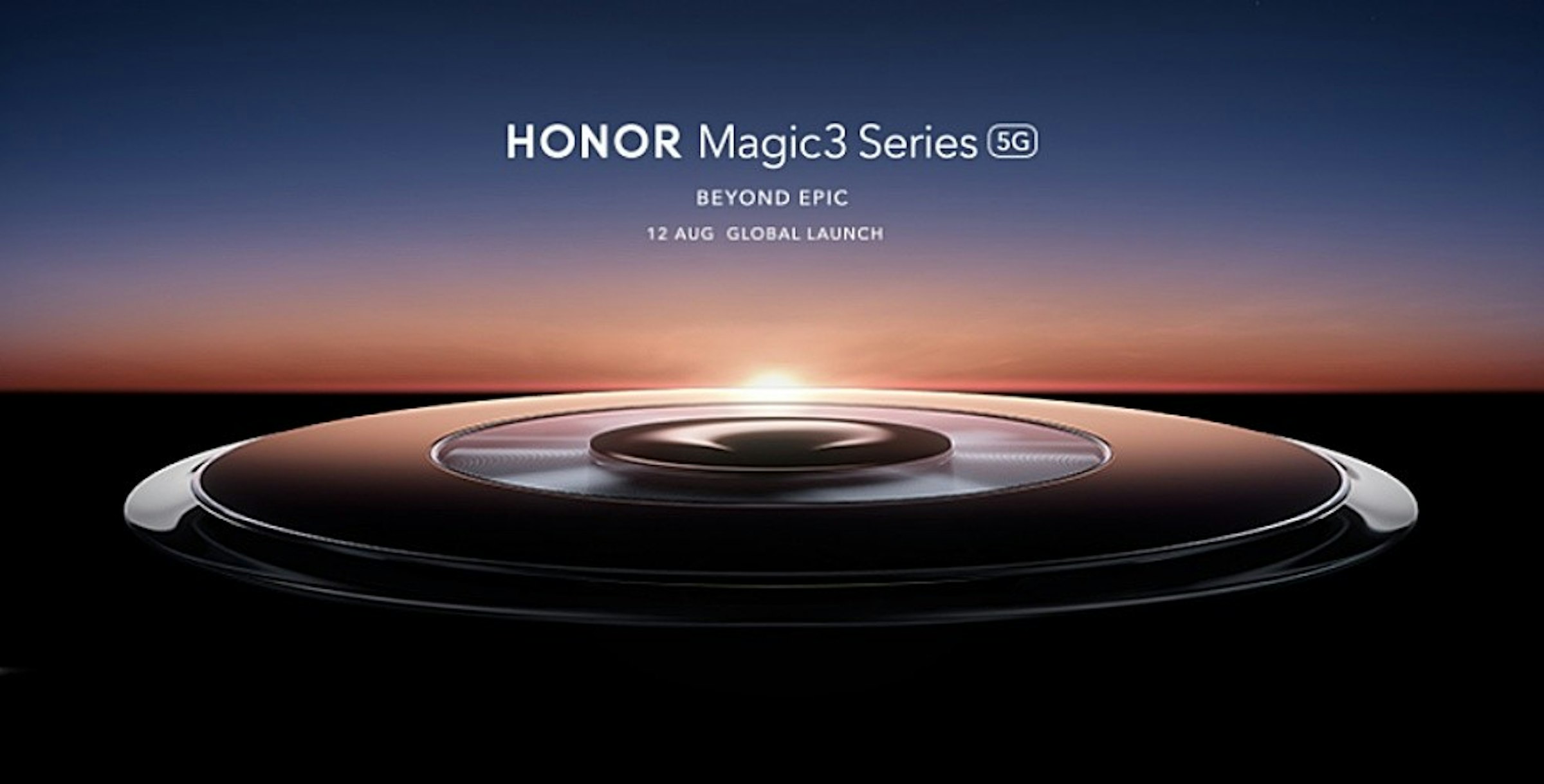 照片中提到了HONOR Magic3 Series 60、BEYOND EPIC、12 AUG GLOBAL LAUNCH，跟奧克利公司有關，包含了電腦牆紙、榮譽、手機、新浪微博、了華為