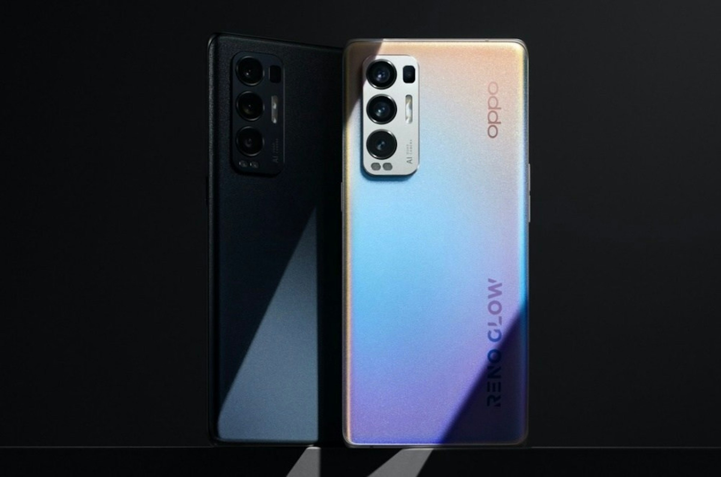 照片中提到了Al .、RENO CLOW、oddo，包含了oppo reno 5 pro plus、奧波雷諾、金魚草865、OPPO Reno5 Pro、OPPO Reno4 Pro