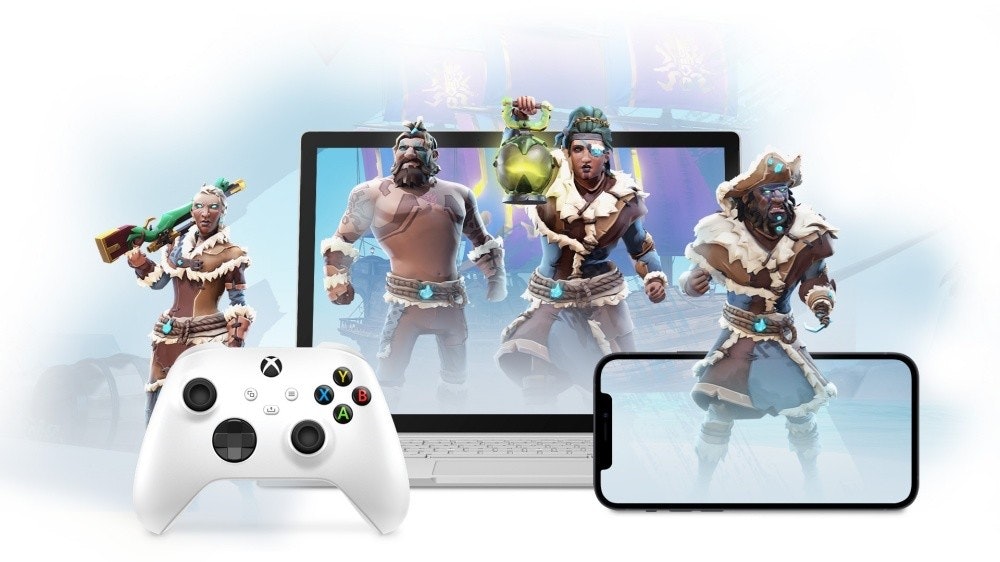 照片中包含了Xbox雲遊戲、Xbox系列X和系列S、Xbox雲遊戲、Xbox遊戲通行證、雲遊戲