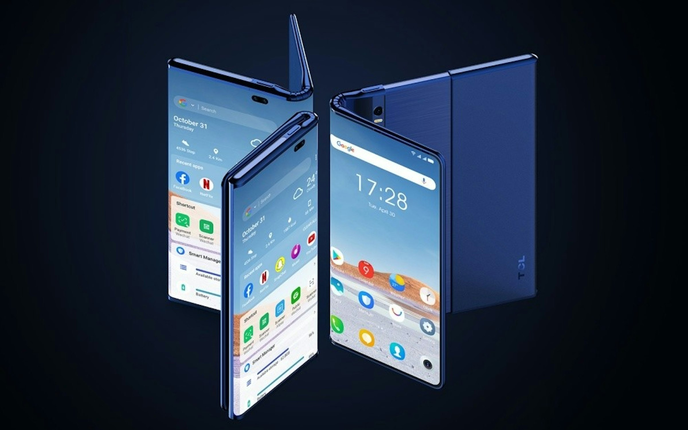 照片中提到了Senteh、Gocdle、gle，包含了移動電話、TCL 20、電腦、手機、TCL