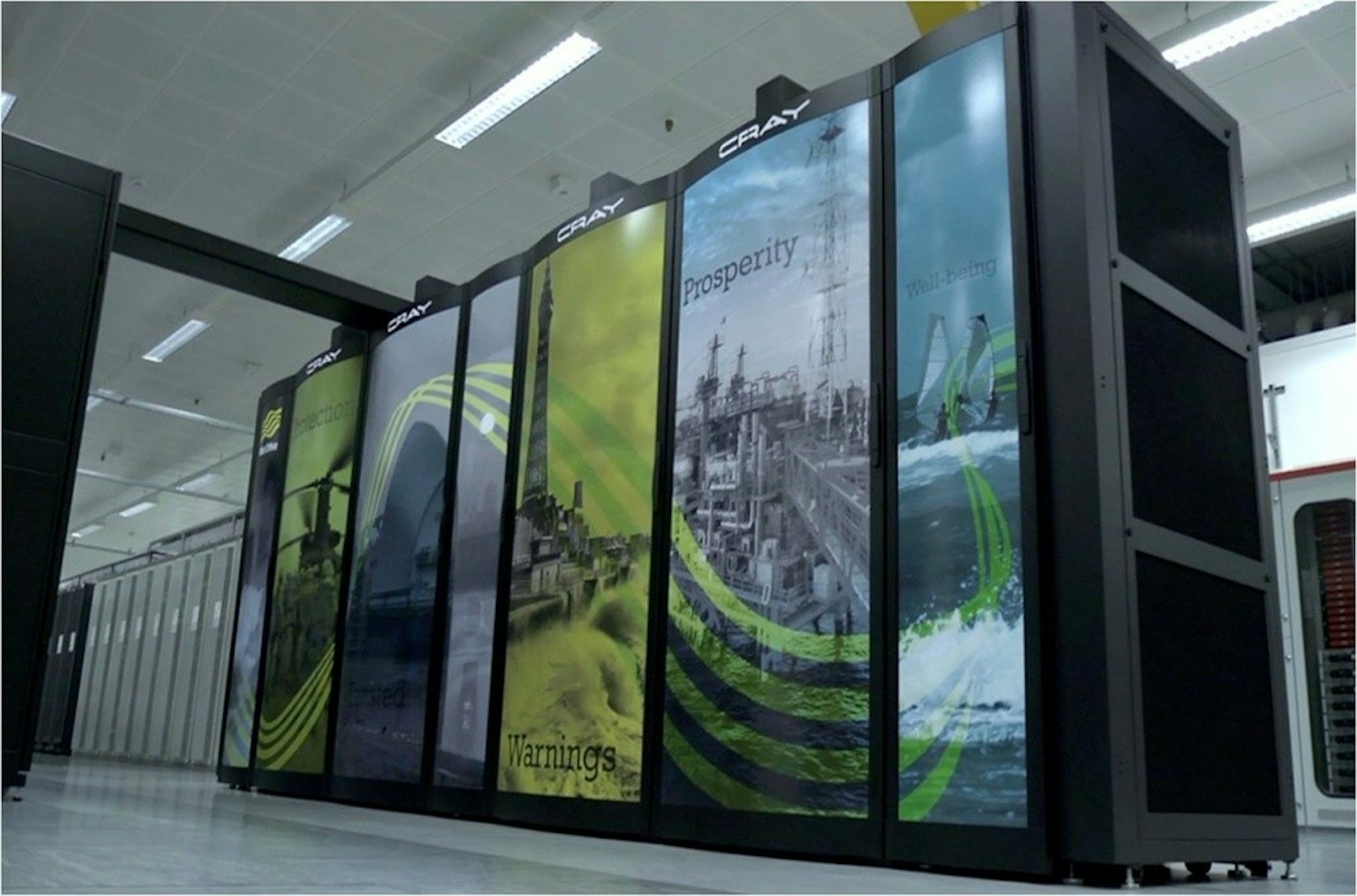 照片中提到了CRAY、CRAY、CRAY，跟克雷、威辛斯有關，包含了玻璃、大都會辦公室、天氣預報、超級電腦、天氣