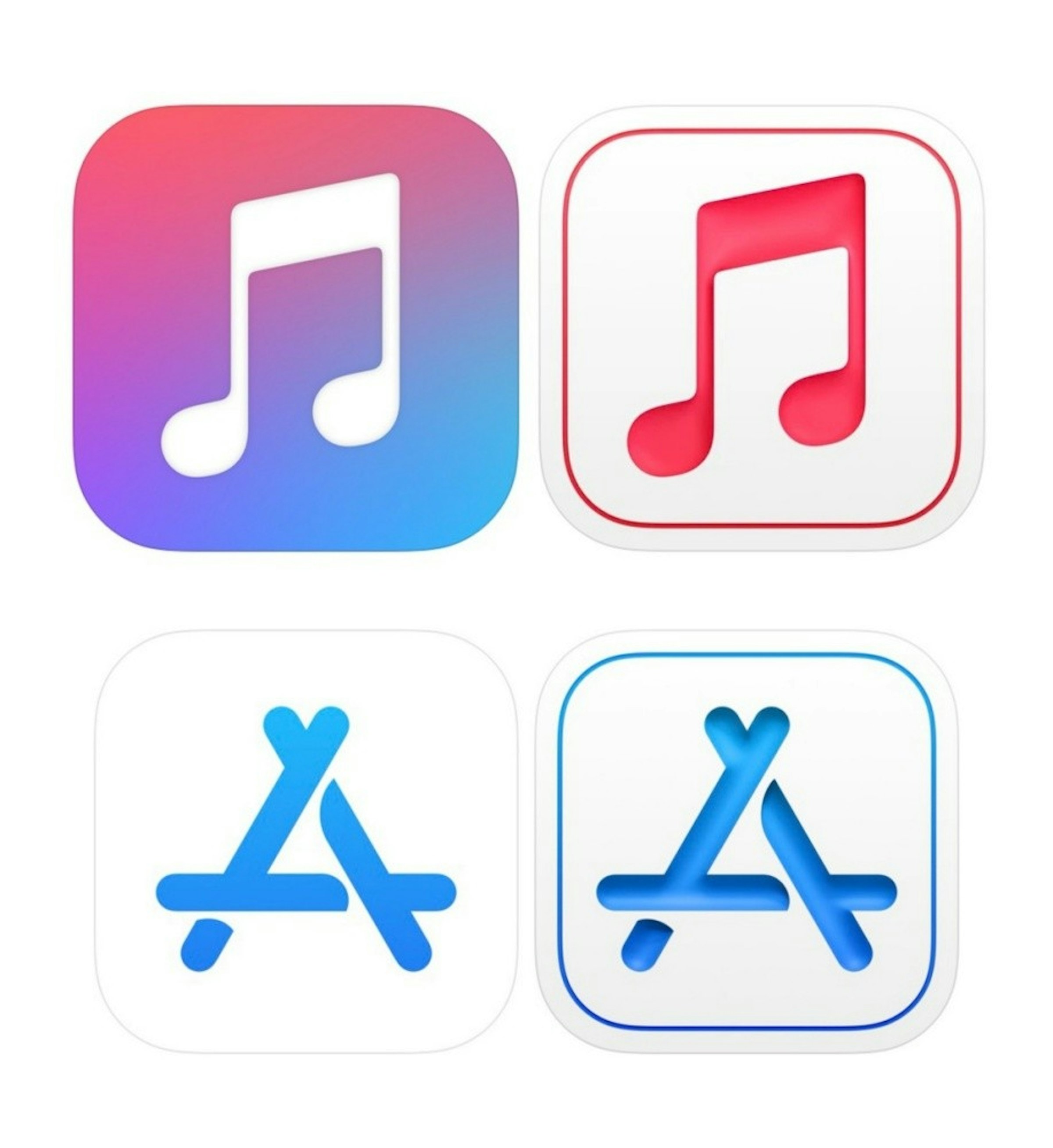照片中提到了A A，包含了蘋果音樂、應用商店、蘋果、蘋果手機、Apple Music for Artists