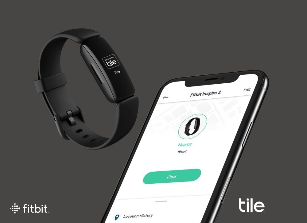 照片中提到了tile、Tile、Fitbit Inspire 2，跟Fitbit、iZettle有關，包含了Fitbit Inspire 2、Fitbit Inspire 2、可穿戴技術