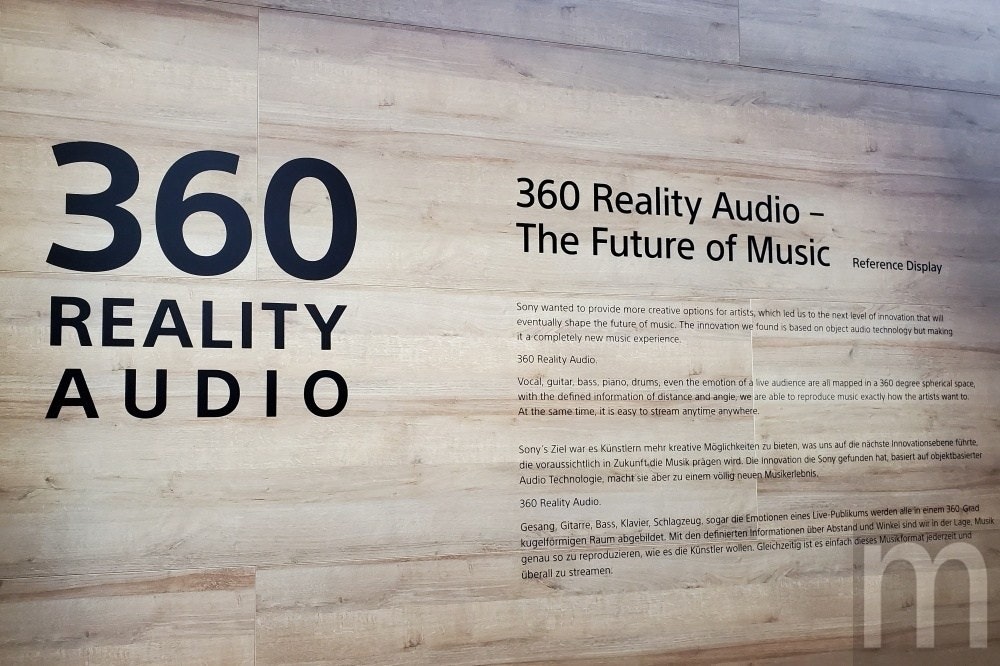 照片中提到了360、360 Reality Audio –、The Future of Music，包含了木、360 Reality音訊、索尼公司、索尼音樂娛樂、聯發科